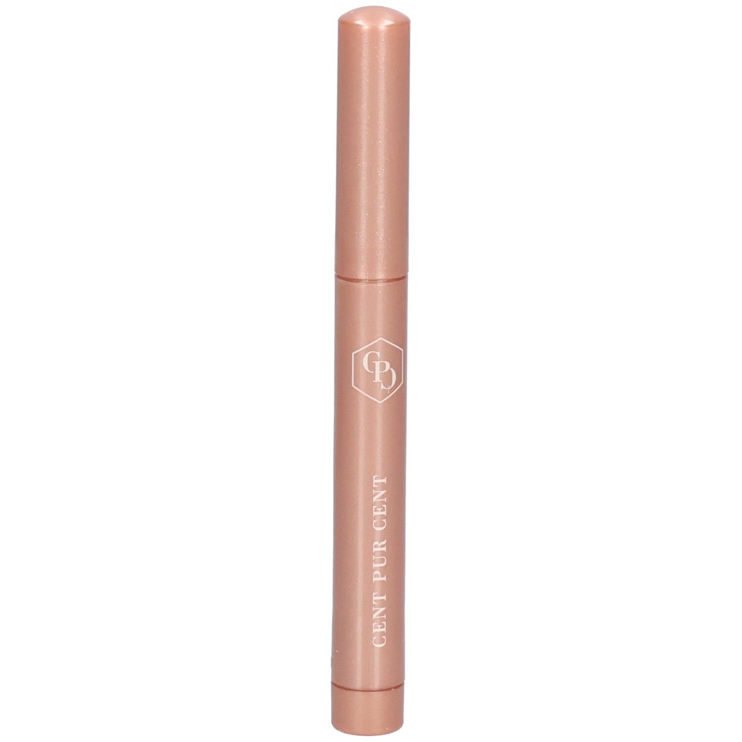 Un bâtonnet doré rose avec le logo et l'inscription "CENT PUR CENT".