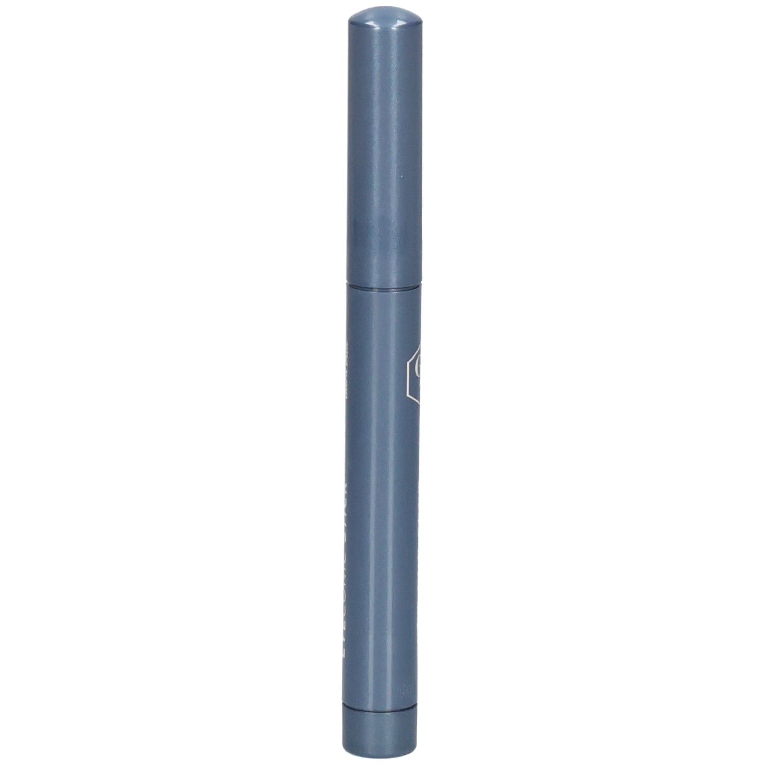 Stylo bleu foncé avec logo argenté et inscription 'CENT PUR CENT'.