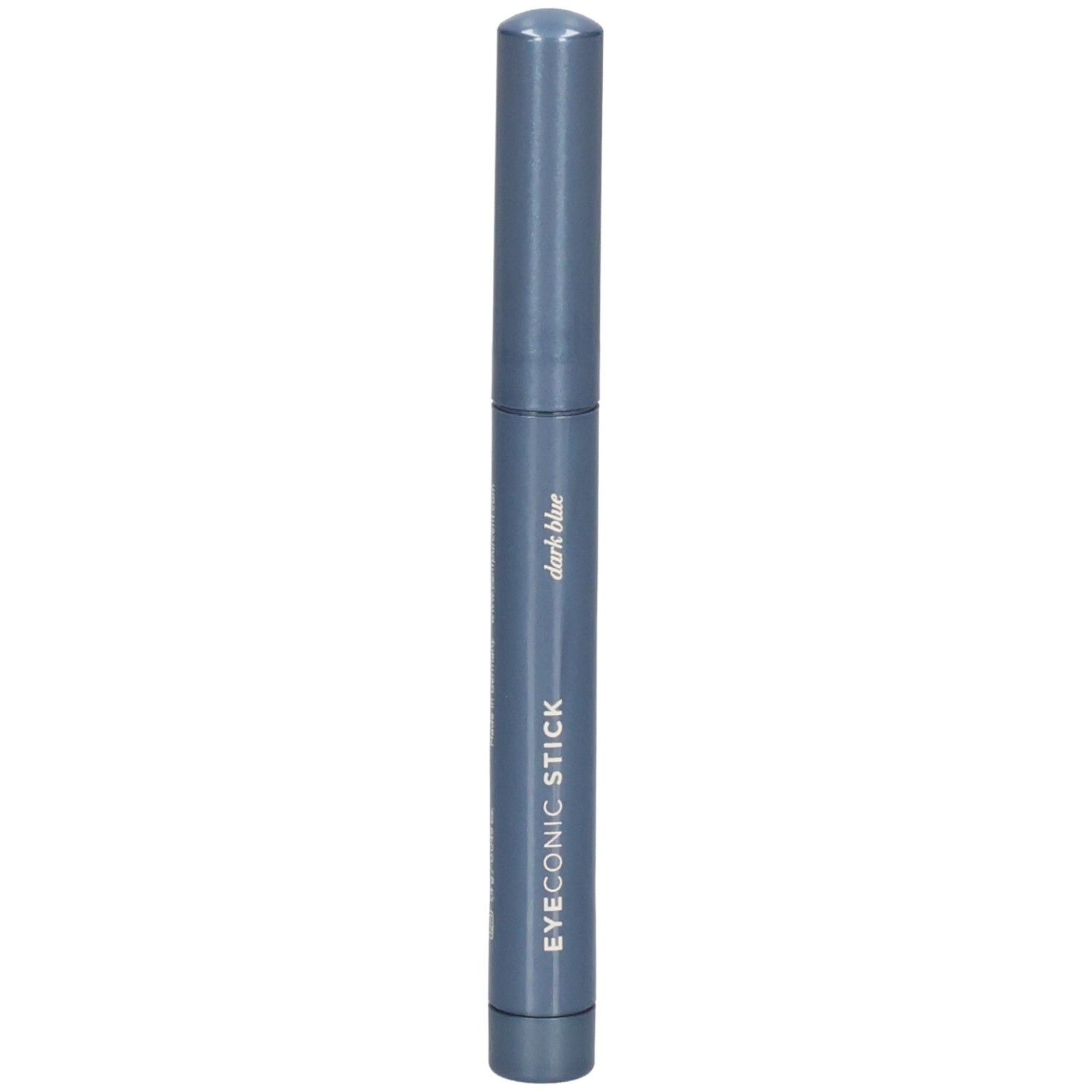 Stylo bleu foncé avec inscription 'EYECONIC STICK dark blue'.