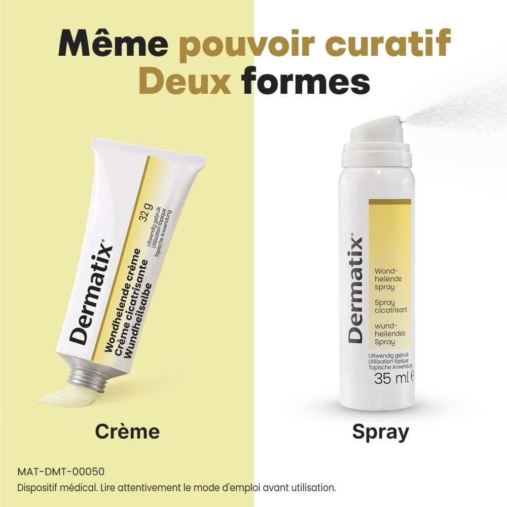 Dermatix Crème cicatrisante : Enfant avec plaie au genou, cicatrisation 4x plus rapide.