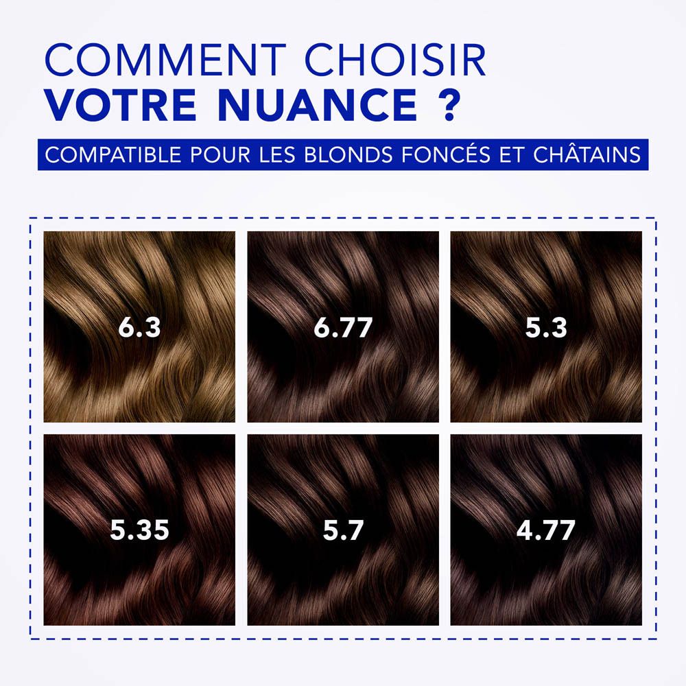 Phyto Paris Color Gloss Masque : sélection de nuances pour blond foncé et châtain.