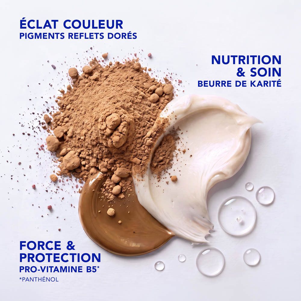 Phyto Paris Color Gloss Masque : pigments, beurre de karité et Pro-vitamine B5.
