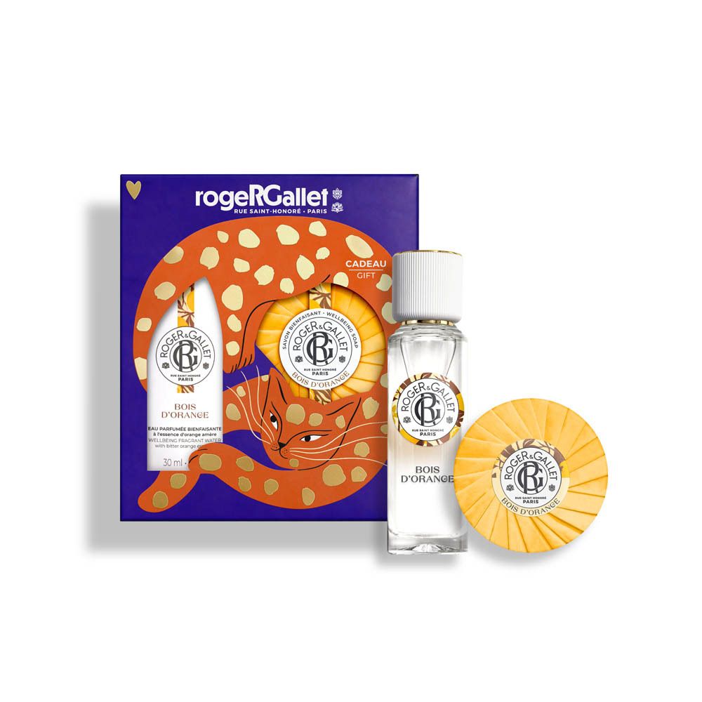 Coffret cadeau Roger & Gallet avec eau de parfum et savon, Bois d'Orange.