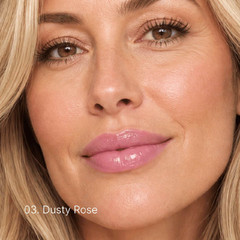 Vue latérale de l'emballage avec code-barres et informations produit pour Couleurs de Noir Peptide Lip Glaze 03.