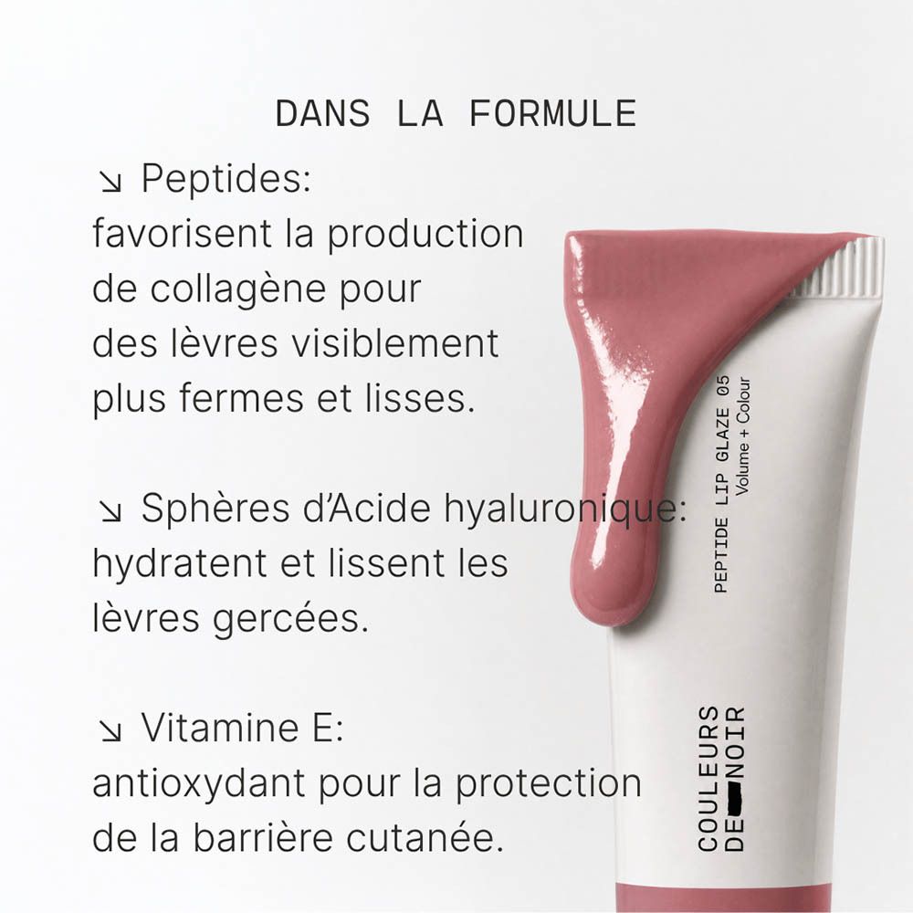 Emballage du Couleurs de Noir Peptide Lip Glaze 05.