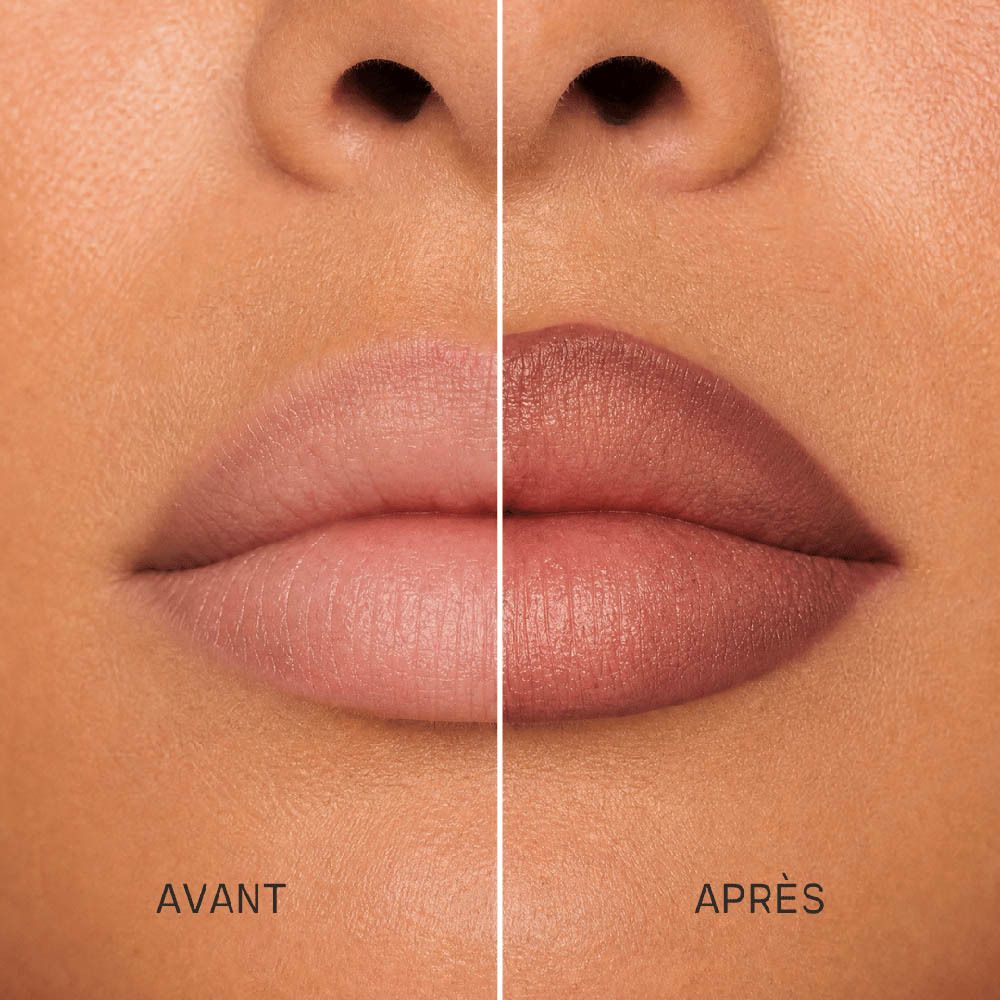 Emballage du crayon à lèvres 'Couleurs de Noir Peptide Lip Contour 03 Fig Sorbet'.