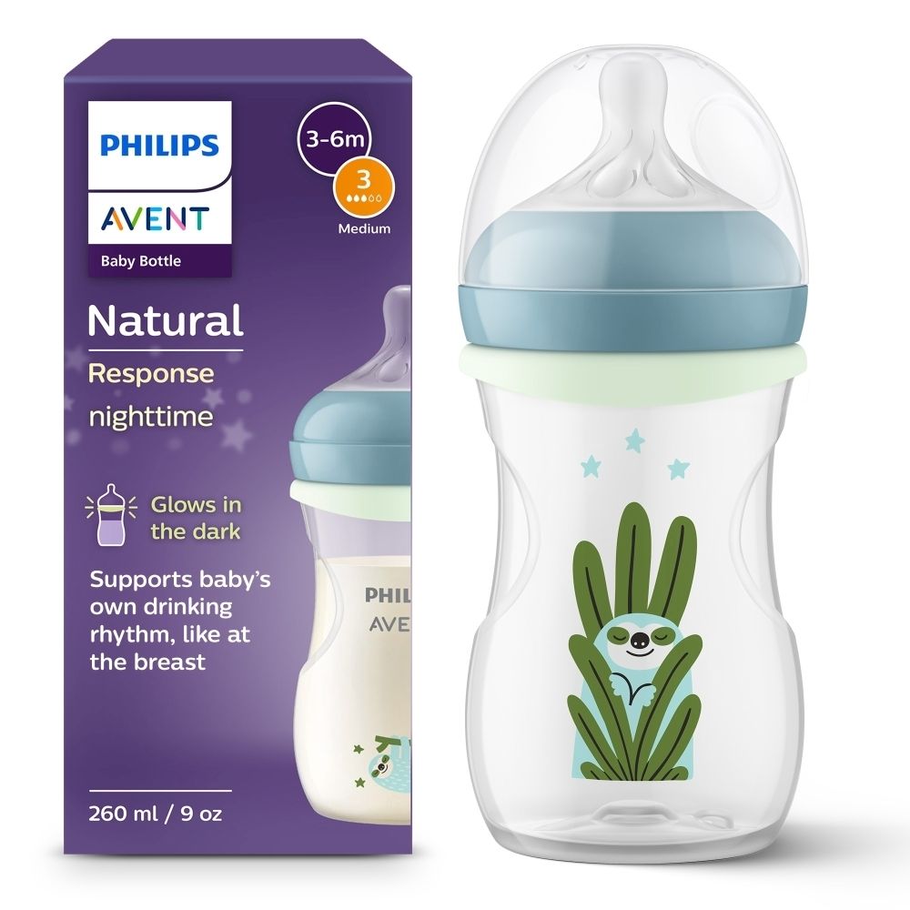 Biberon Philips Avent, 260ml, Natural Response, motif koala.