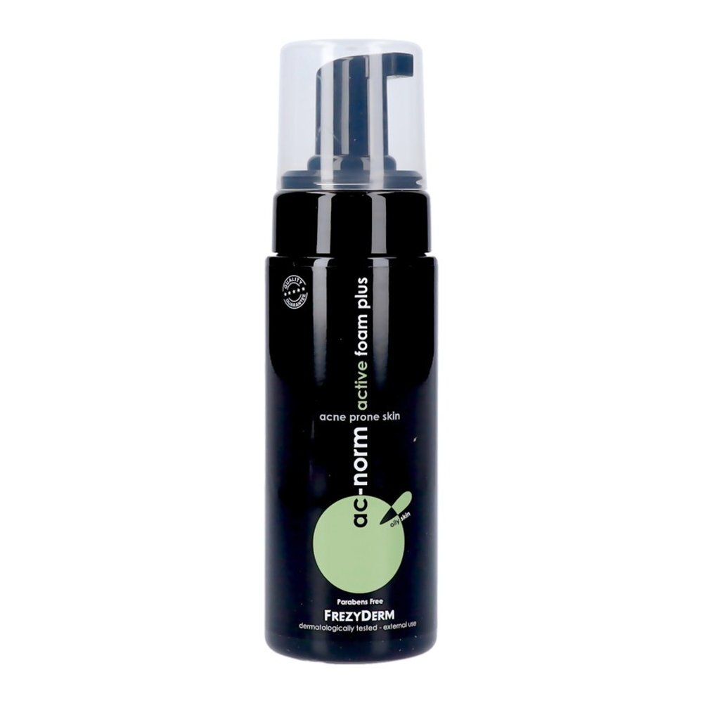 Frezyderm Ac-Norm Active Foam Plus flacon pompe, vue arrière.