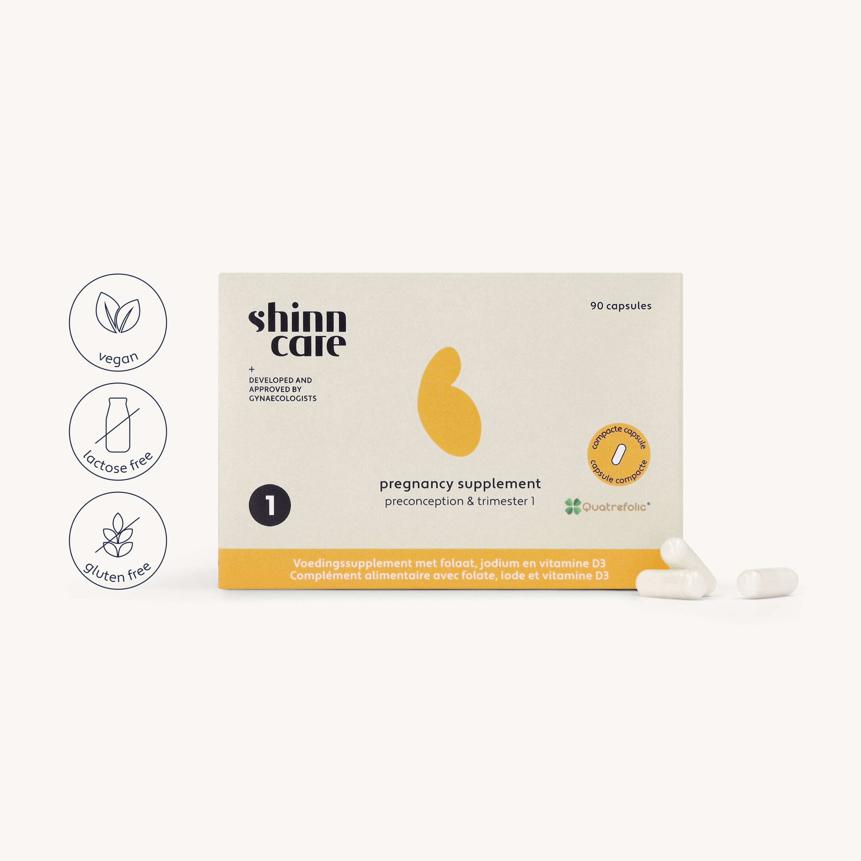 Shinncare : Vegan, sans gluten, sans lactose. 90 gélules.