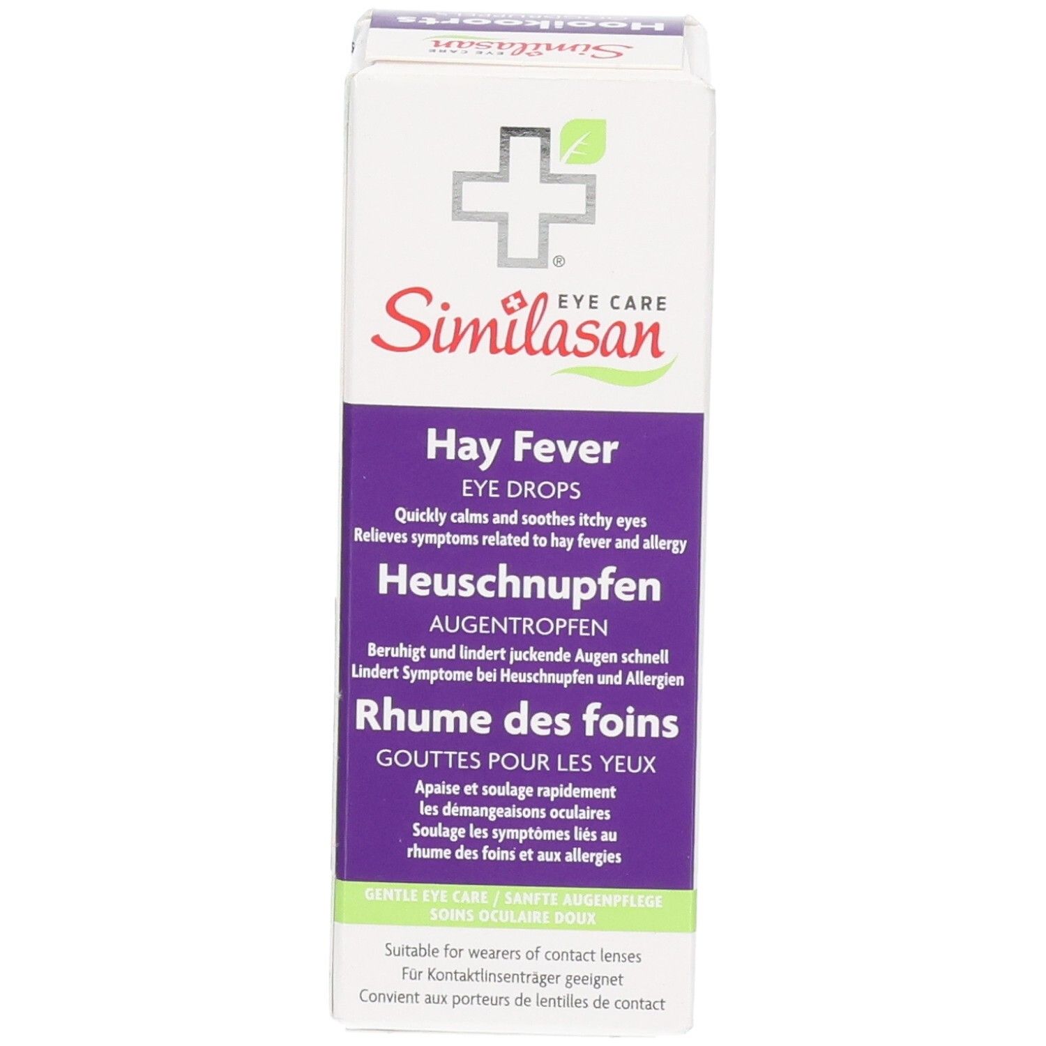 Similasan Rhume des foins Gouttes pour les yeux, emballage, 10 ml.