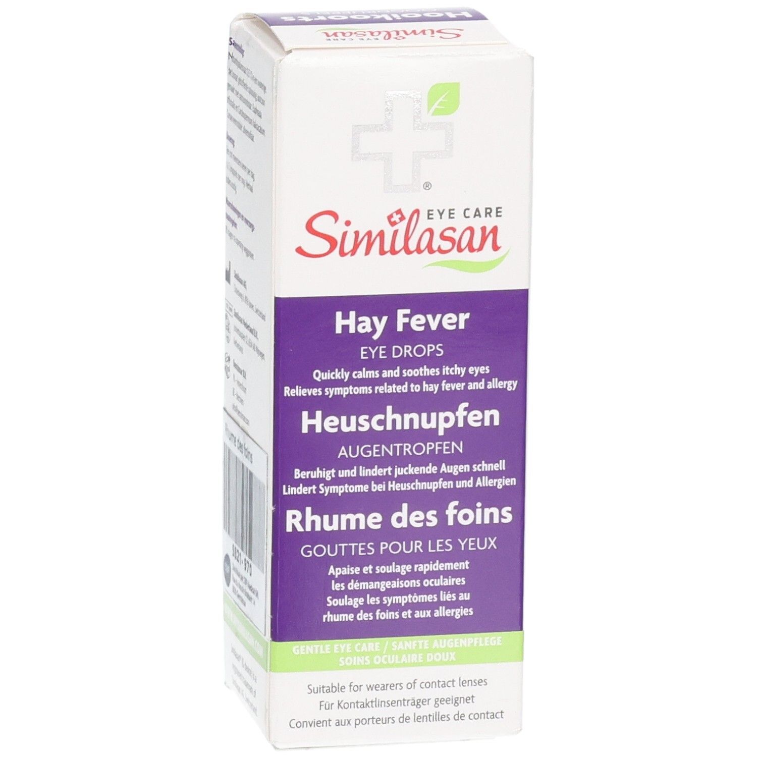 Similasan Rhume des foins Gouttes pour les yeux, emballage, 10 ml.