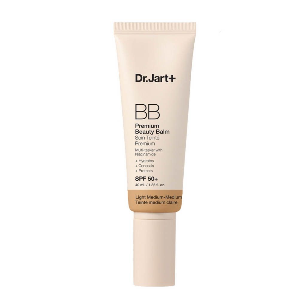 Tube Dr.Jart+ BB Premium Beauty Balm, teinte Medium Claire, SPF 50+.