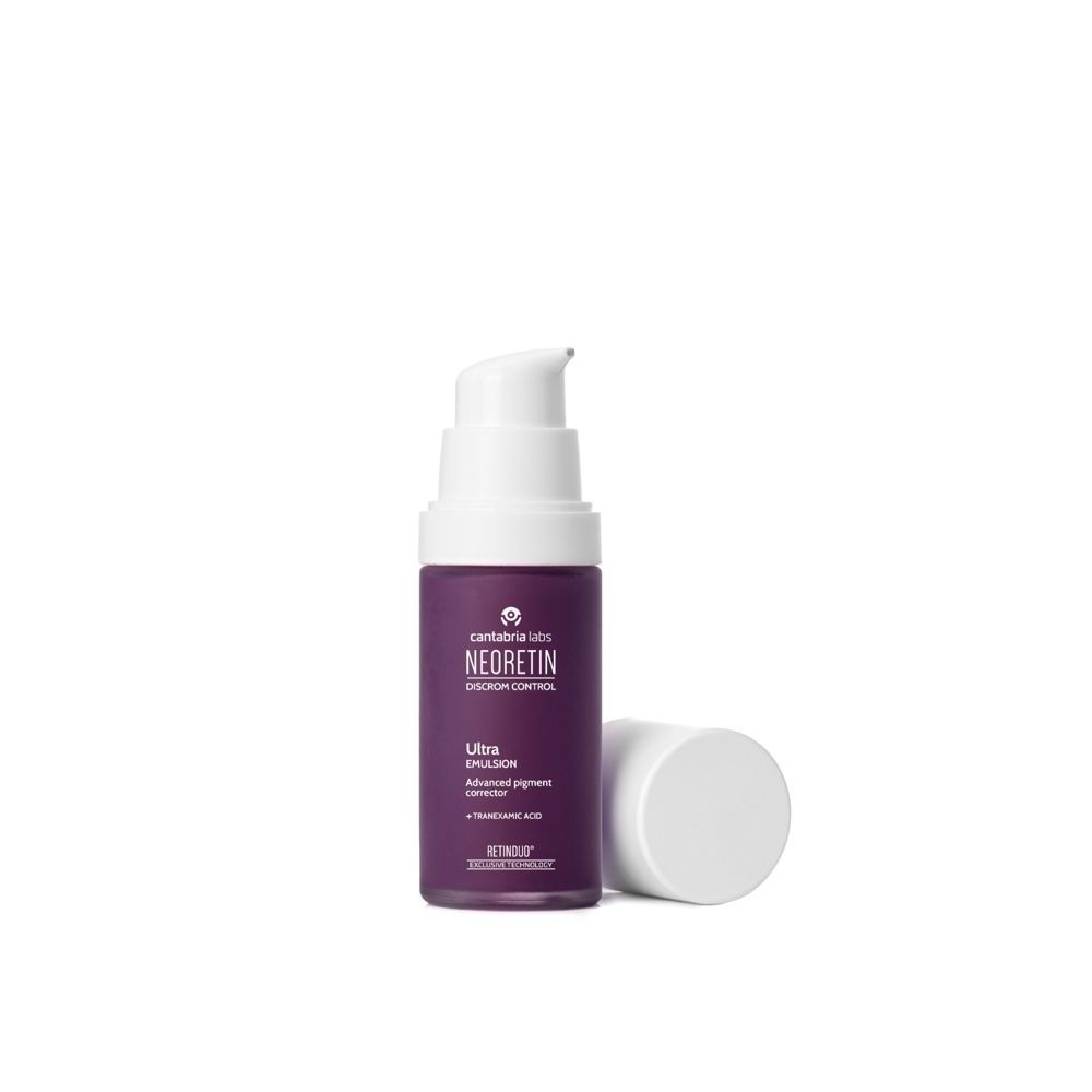 Emballage de Neoretin Discrom Control Ultra Emulsion, 30ml.