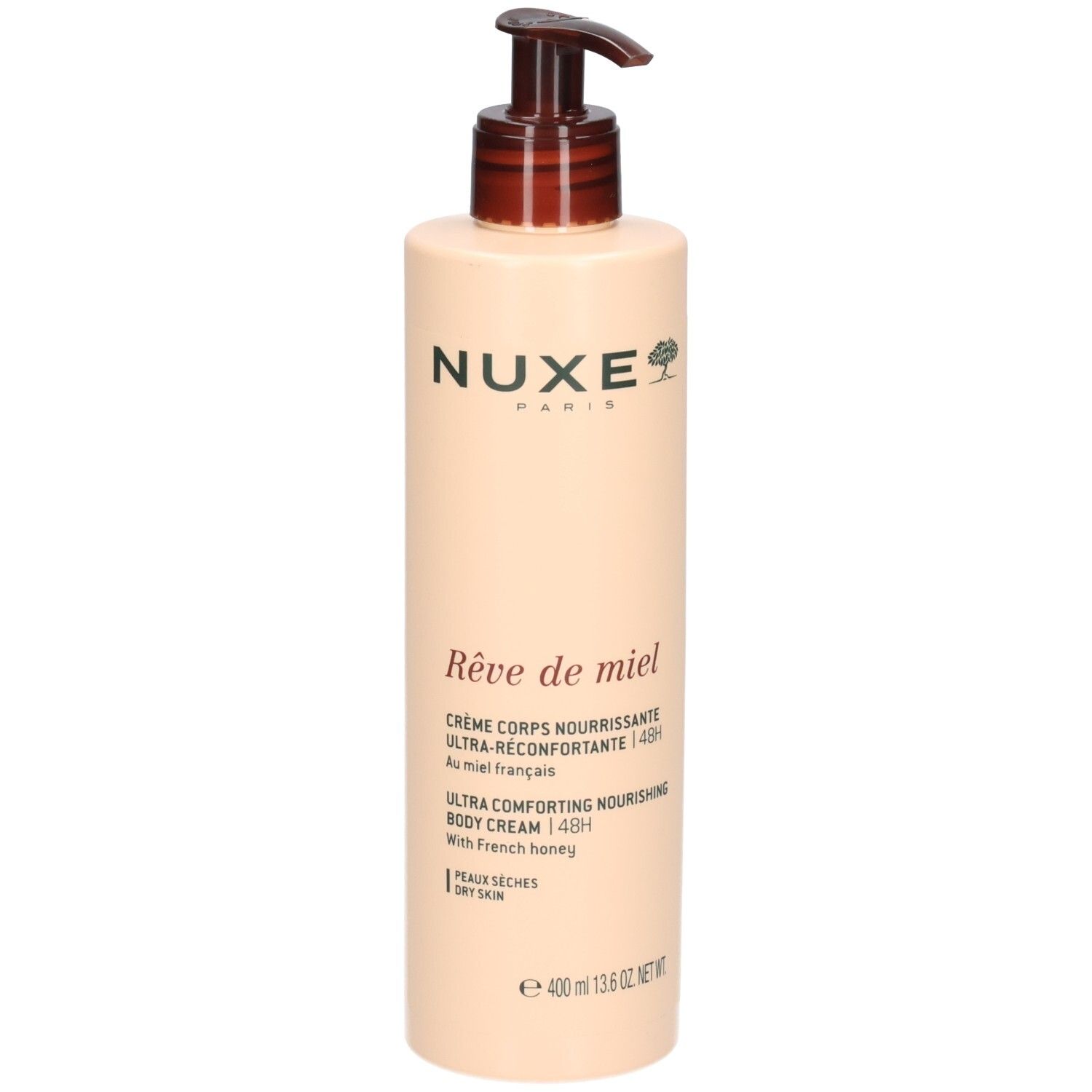 Nuxe Rêve de Miel crème corps avec pompe doseuse.