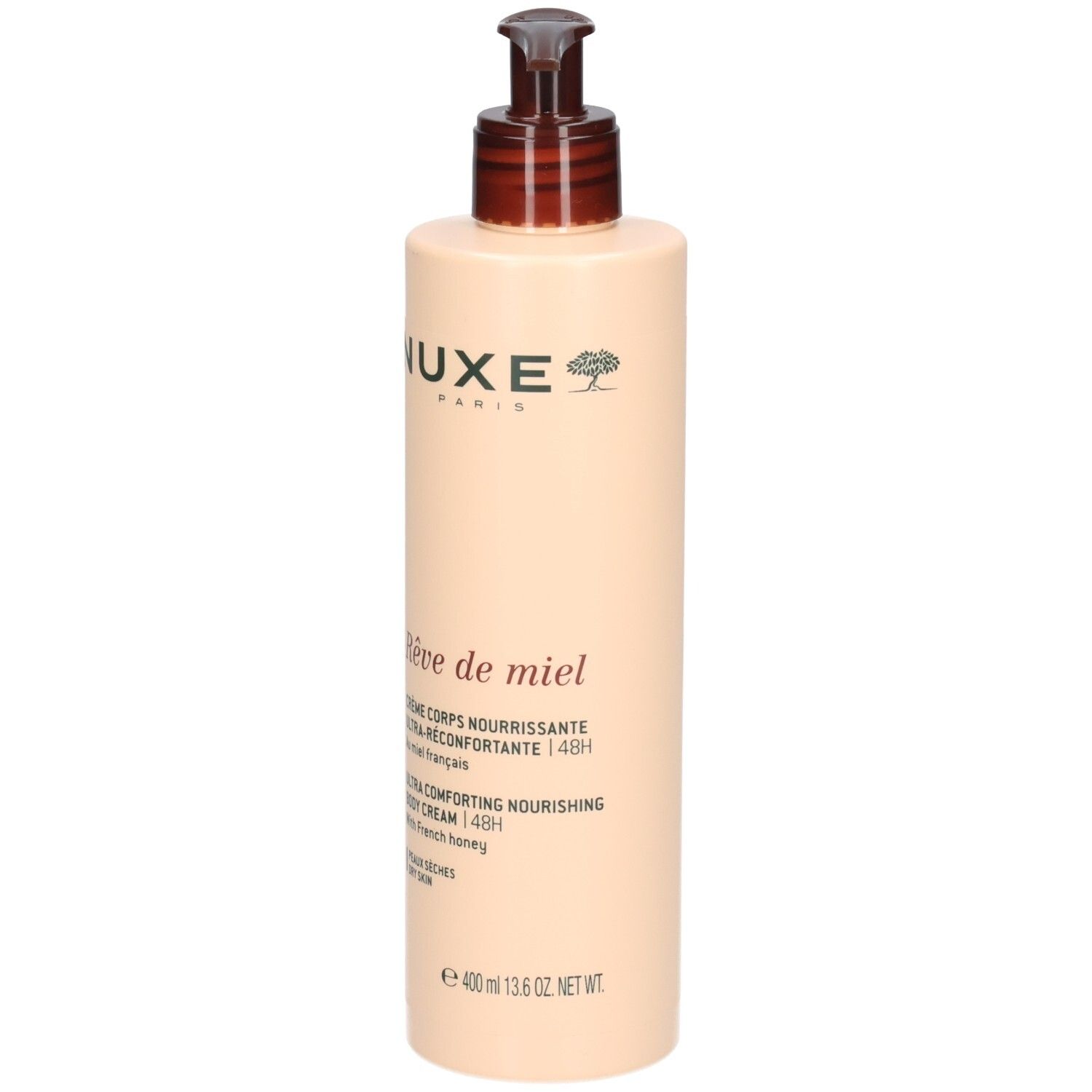 Nuxe Rêve de Miel crème corps avec pompe doseuse.