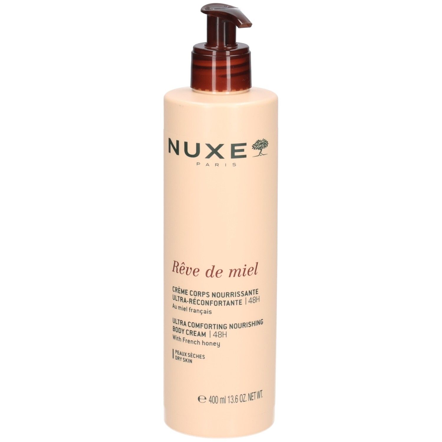 Nuxe Rêve de Miel crème corps avec pompe doseuse.