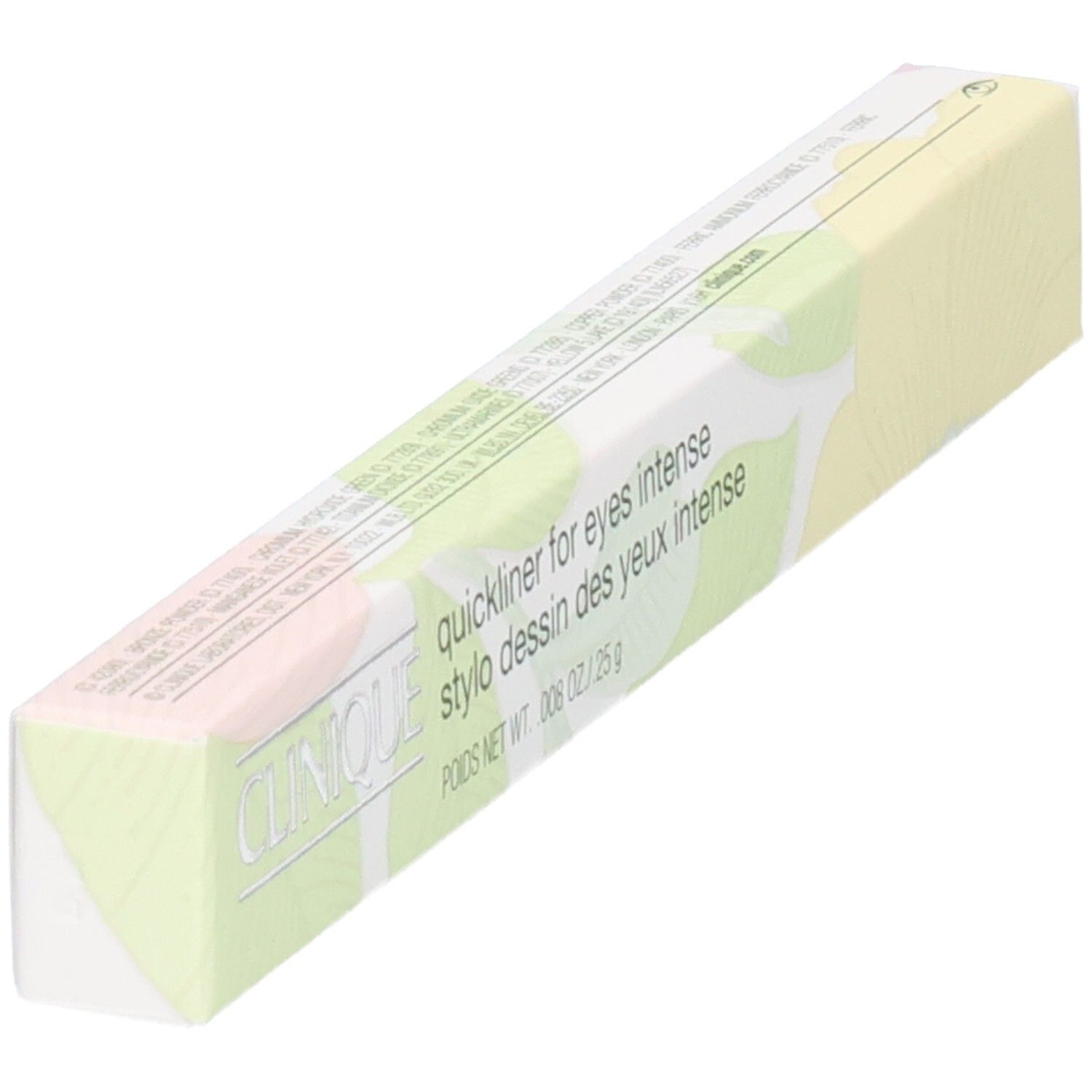 Clinique Quickliner for Eyes Intense eye-liner dans un emballage coloré.