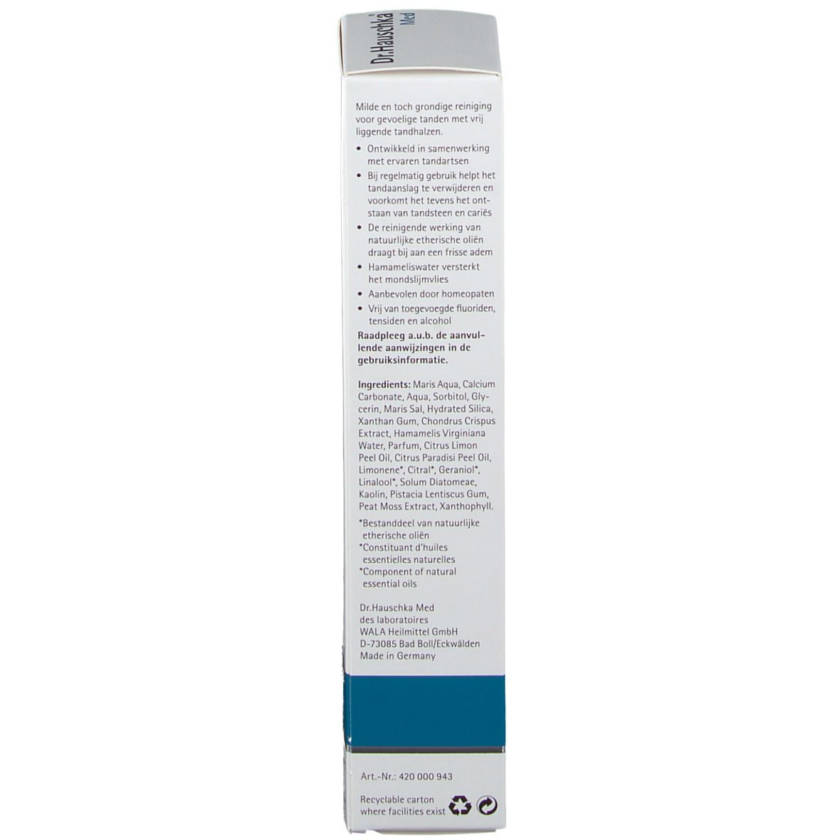 Dr. Hauschka Med Dentifrice Sensible Eau Salée