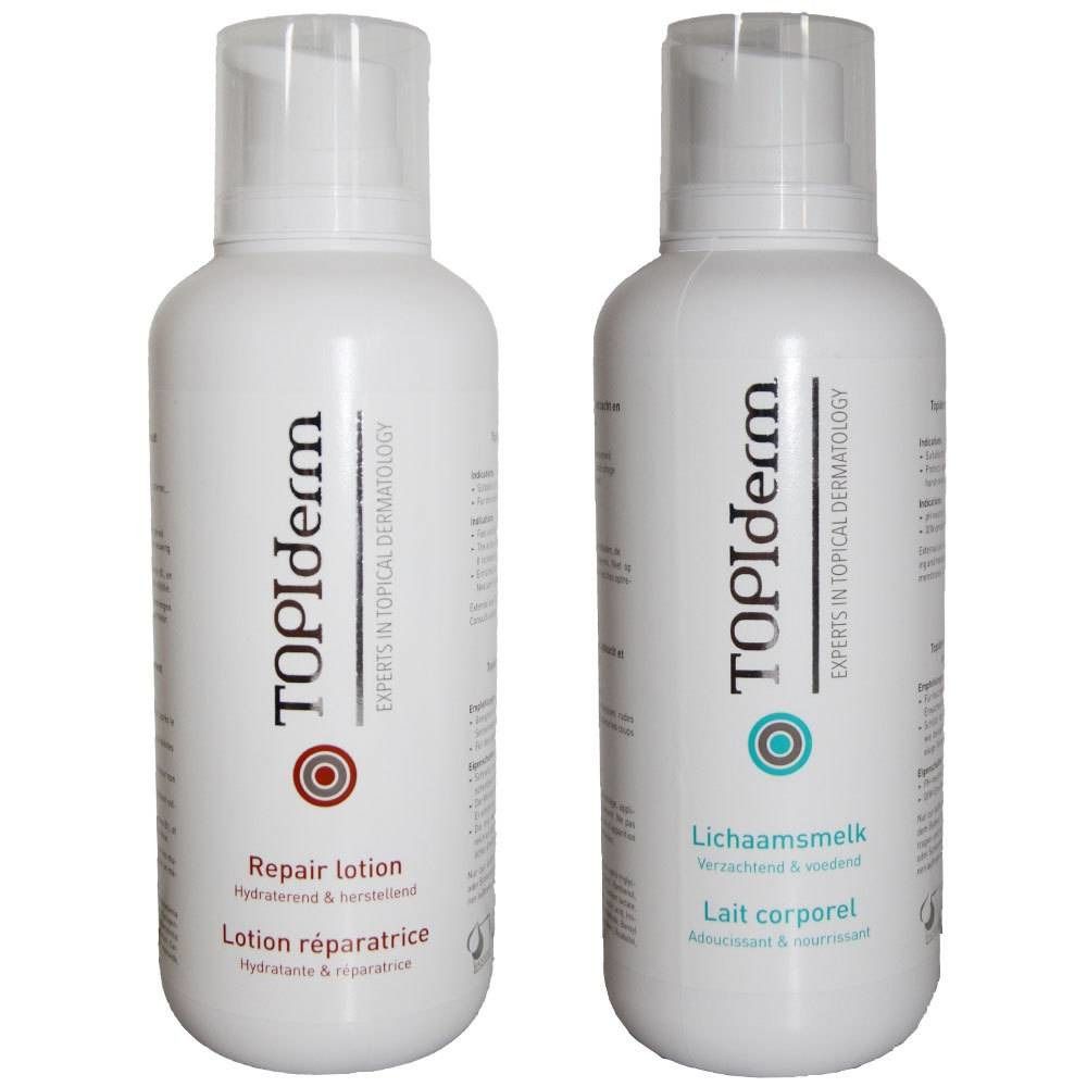 Topiderm Lait Corporel et Repair Lotion Duopack