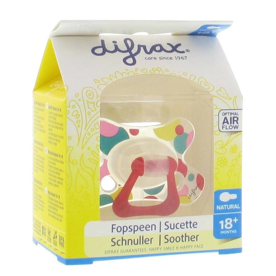 Difrax Sucette Natural Assortiment +18M Boules