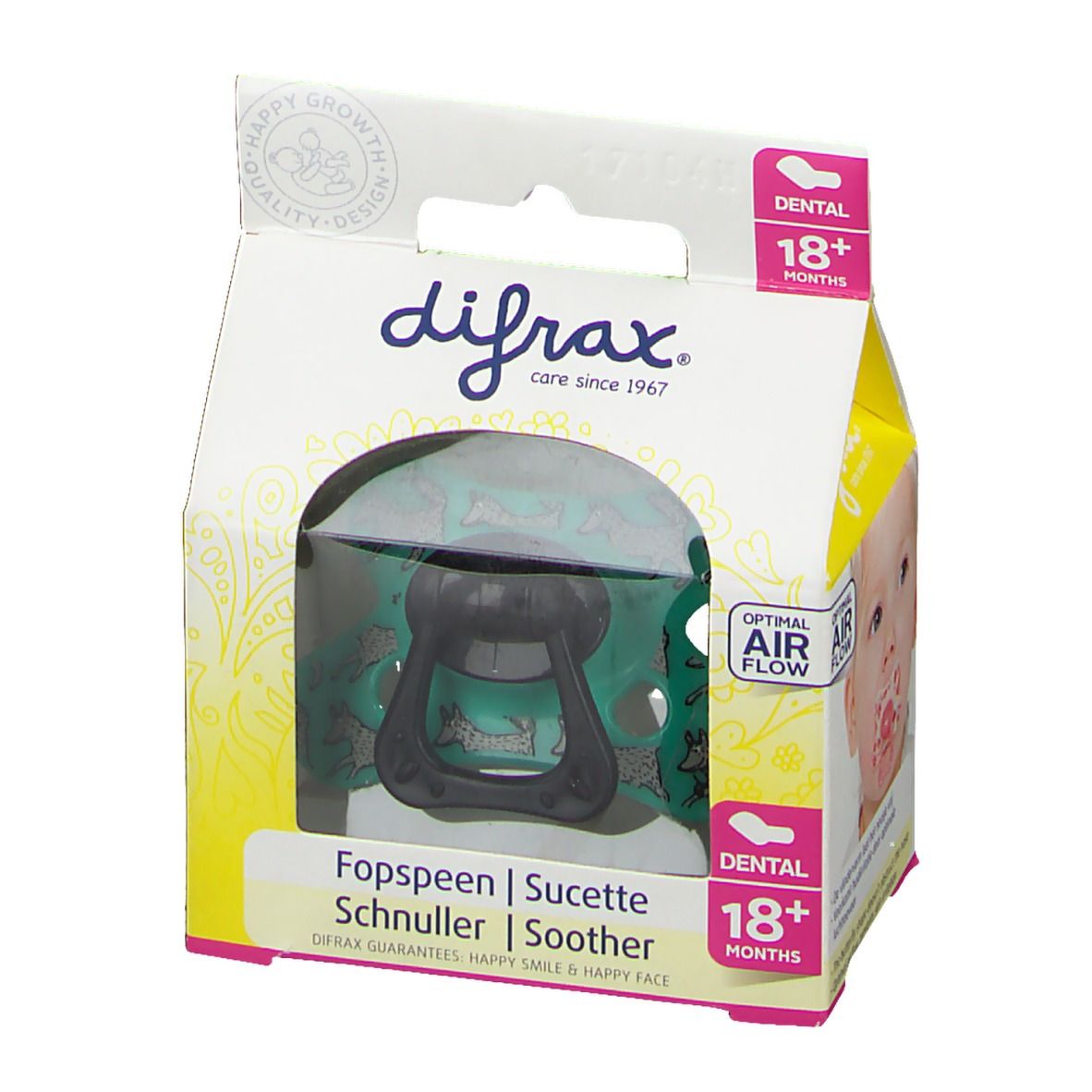 difrax® Sucette - Dental - 18+ Mois - Miami