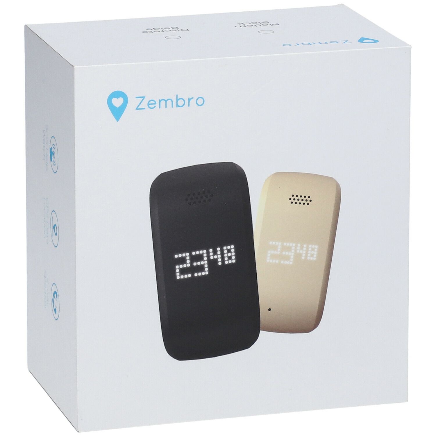 Zembro Montre d'urgence noir