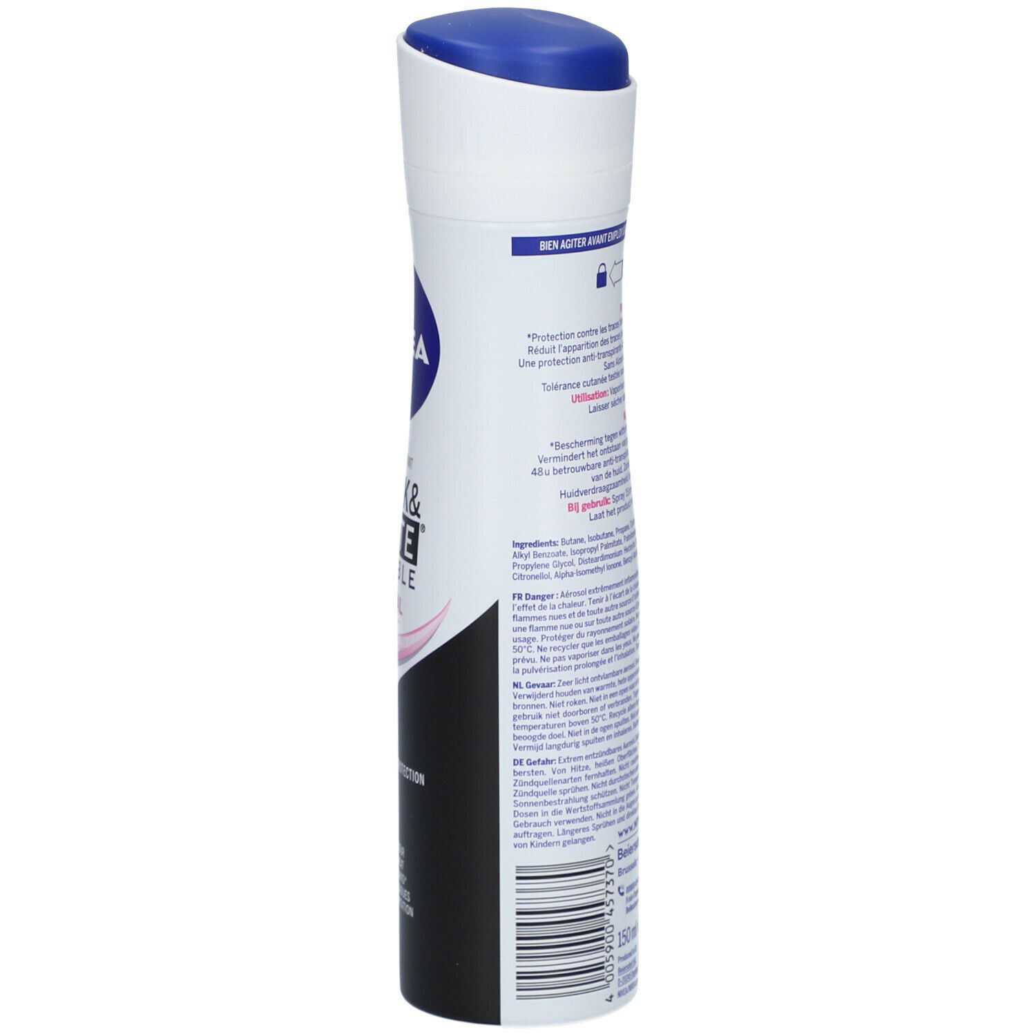 NIVEA Déodorant Black & White Invisible original Spray anti-transpirant