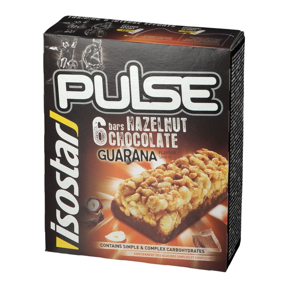 Isostar® Barres Pulse noisettes & chocolat