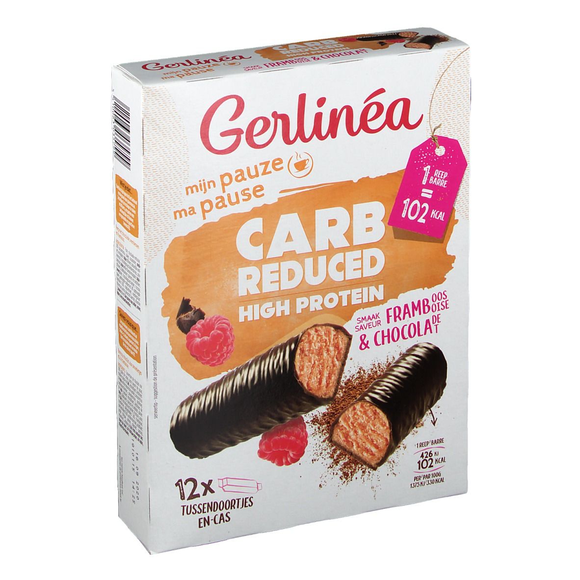Gerlinéa Ma Pause Barres Framboise & Chocolat