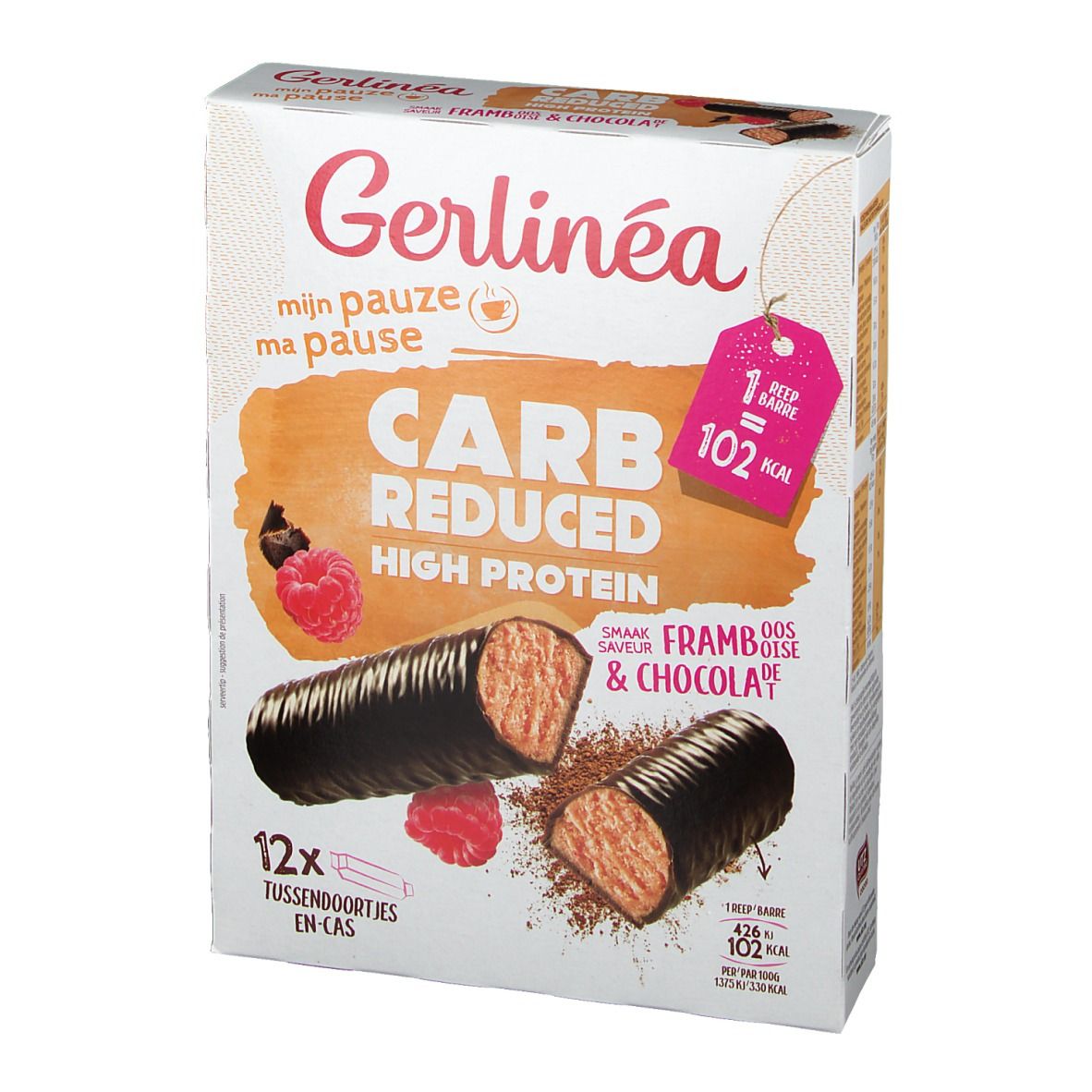 Gerlinéa Ma Pause Barres Framboise & Chocolat