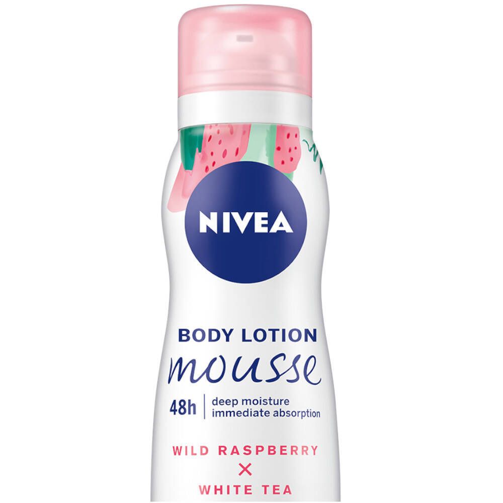 Nivea Body Mousse Wild Raspberry & White Tea
