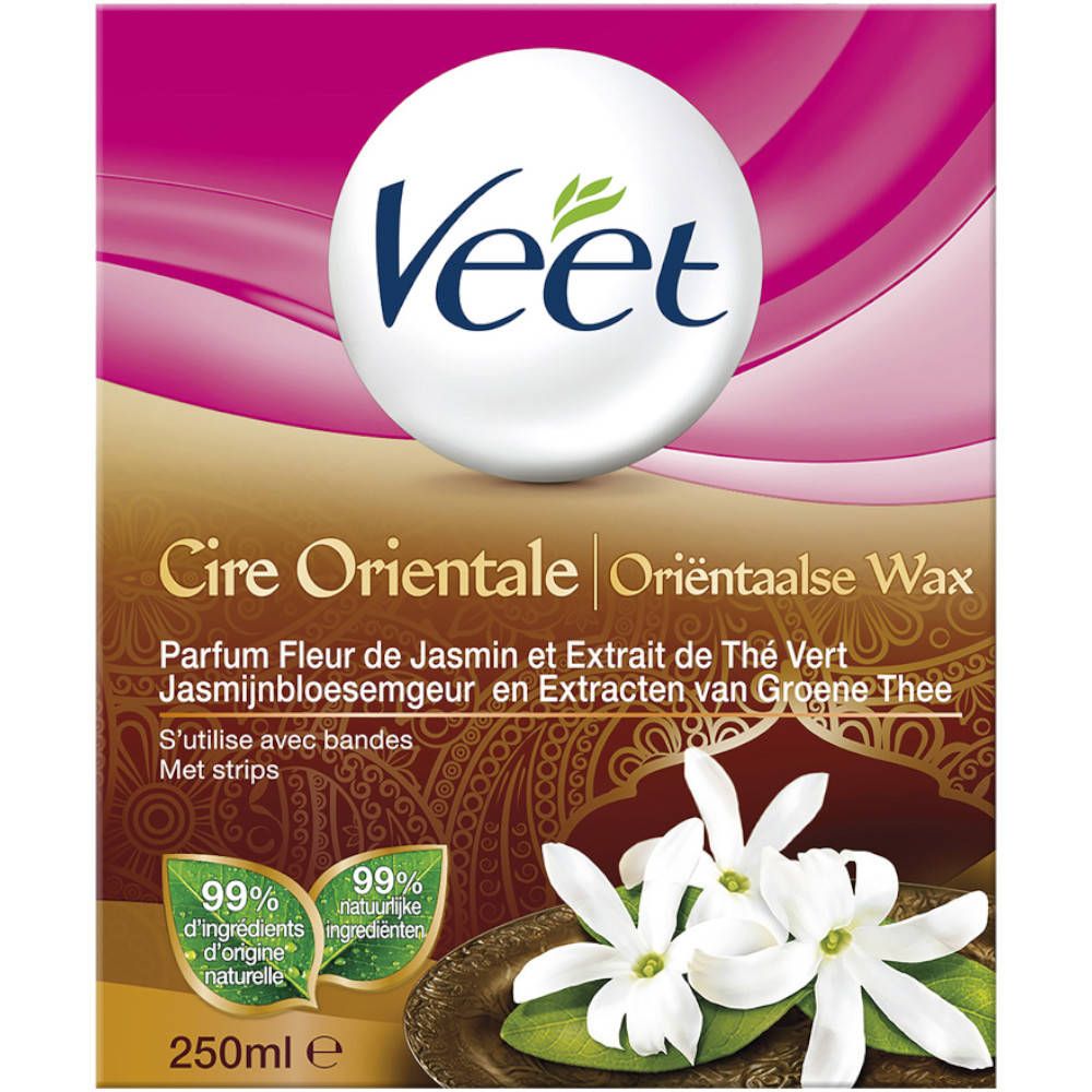 Veet Cire Orientale Fleur de Jasmin et Extrait de Thé Vert