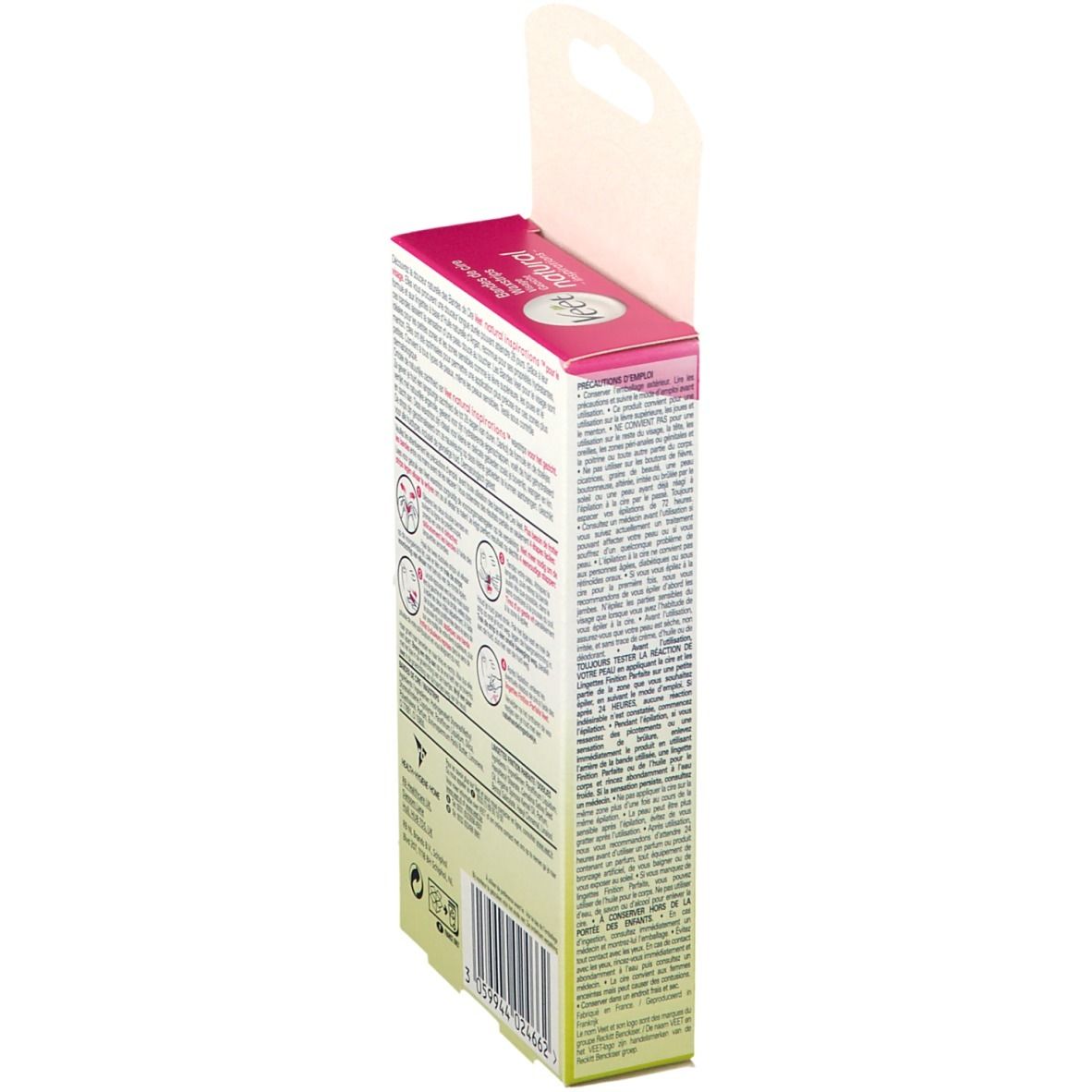 Veet Natural Inspirations Bandes de Cire Froids Visage