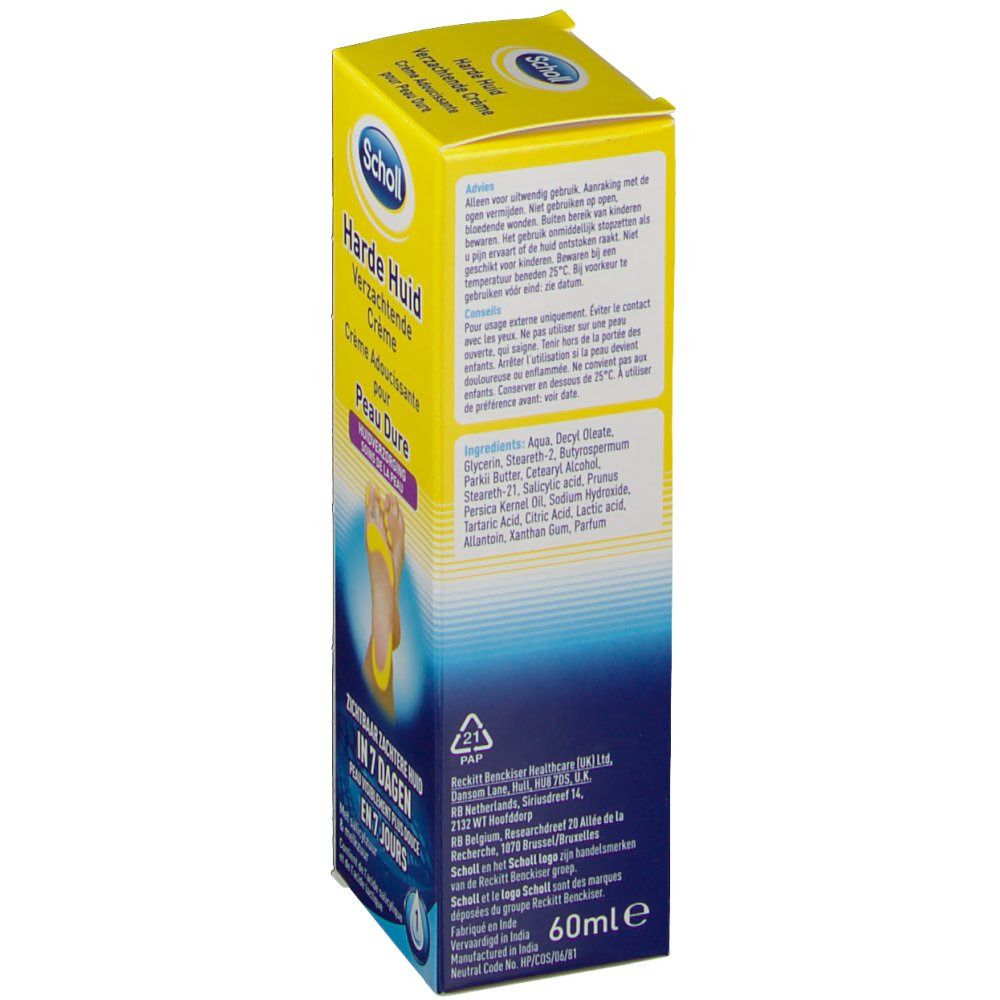 Scholl Peau Dure Crème Adoucissante