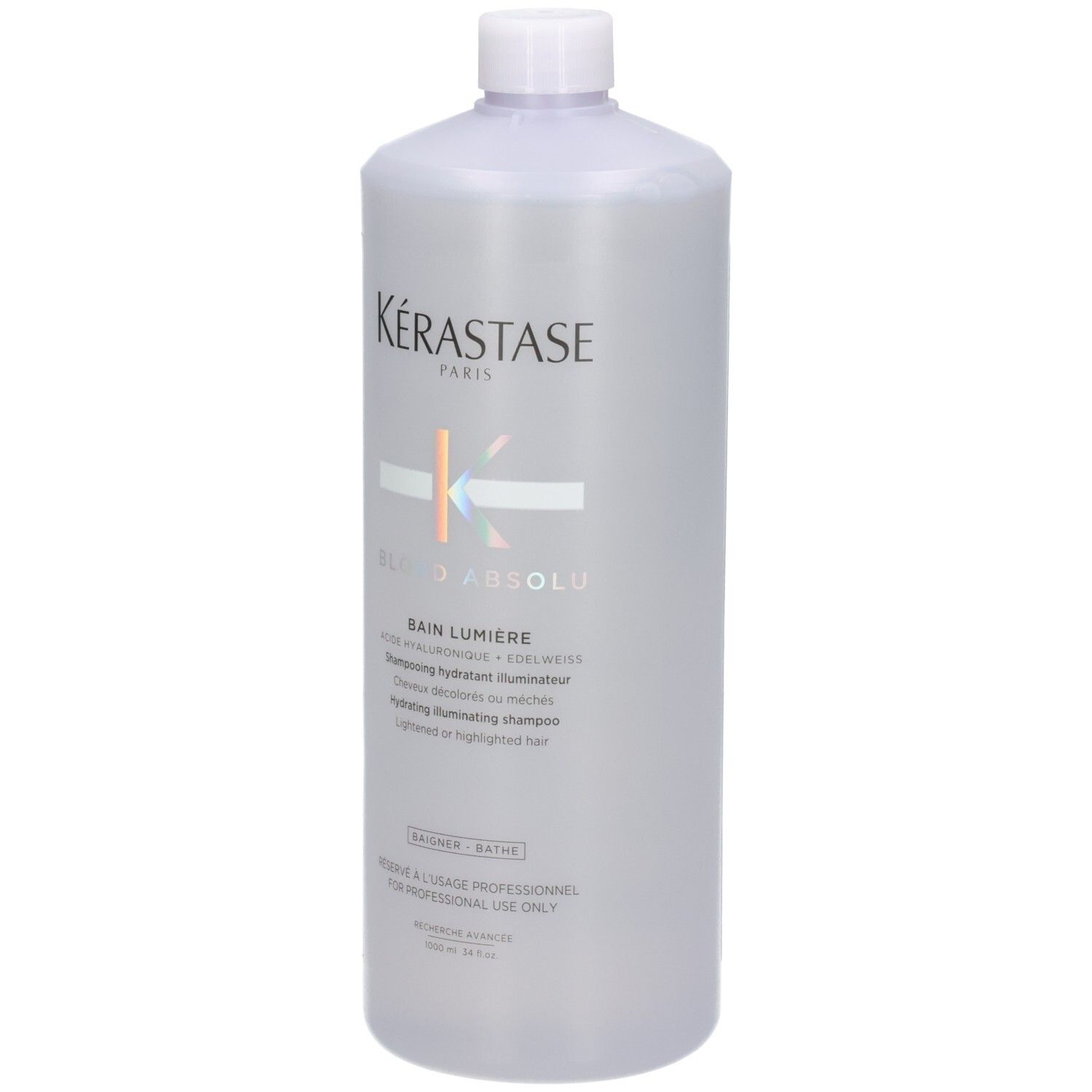Bouteille de Kérastase Bain Lumière Hydrating Illuminating Shampoo.