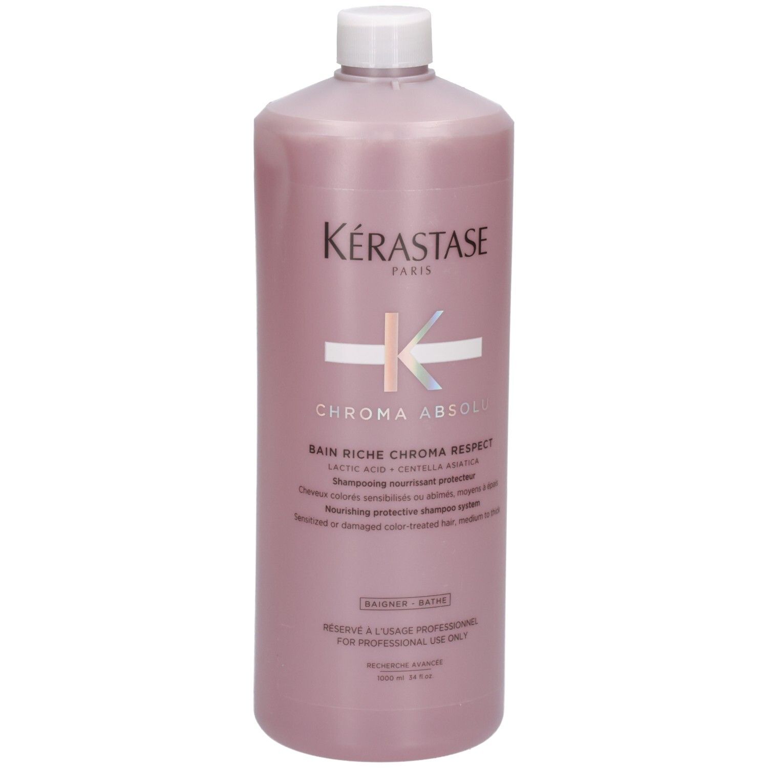 Shampoing Kérastase Chroma Absolu Bain Riche en flacon de 1000ml.