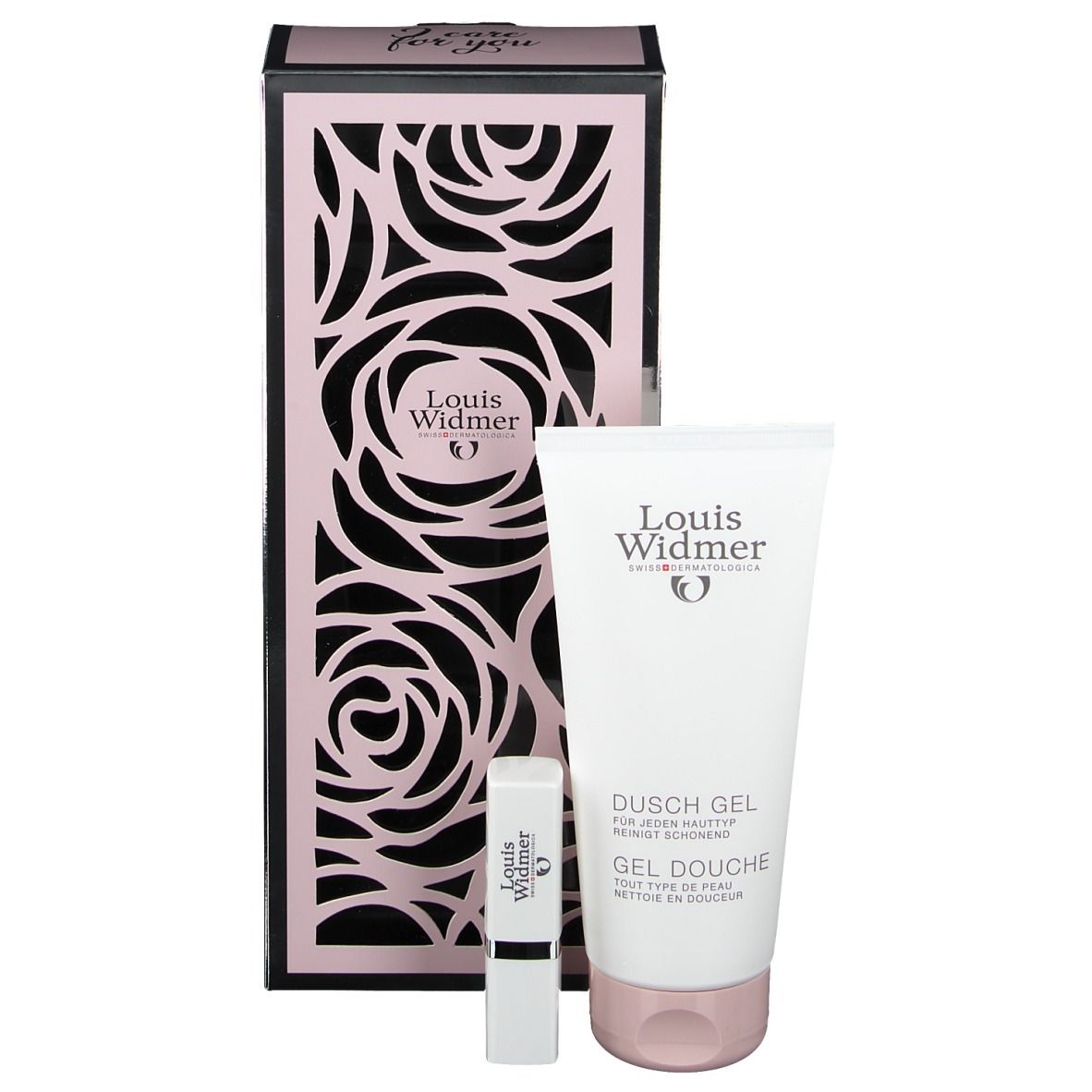 Louis Widmer Coffret Gel Douche + Soin Lèvres Stick UV 1 pc(s