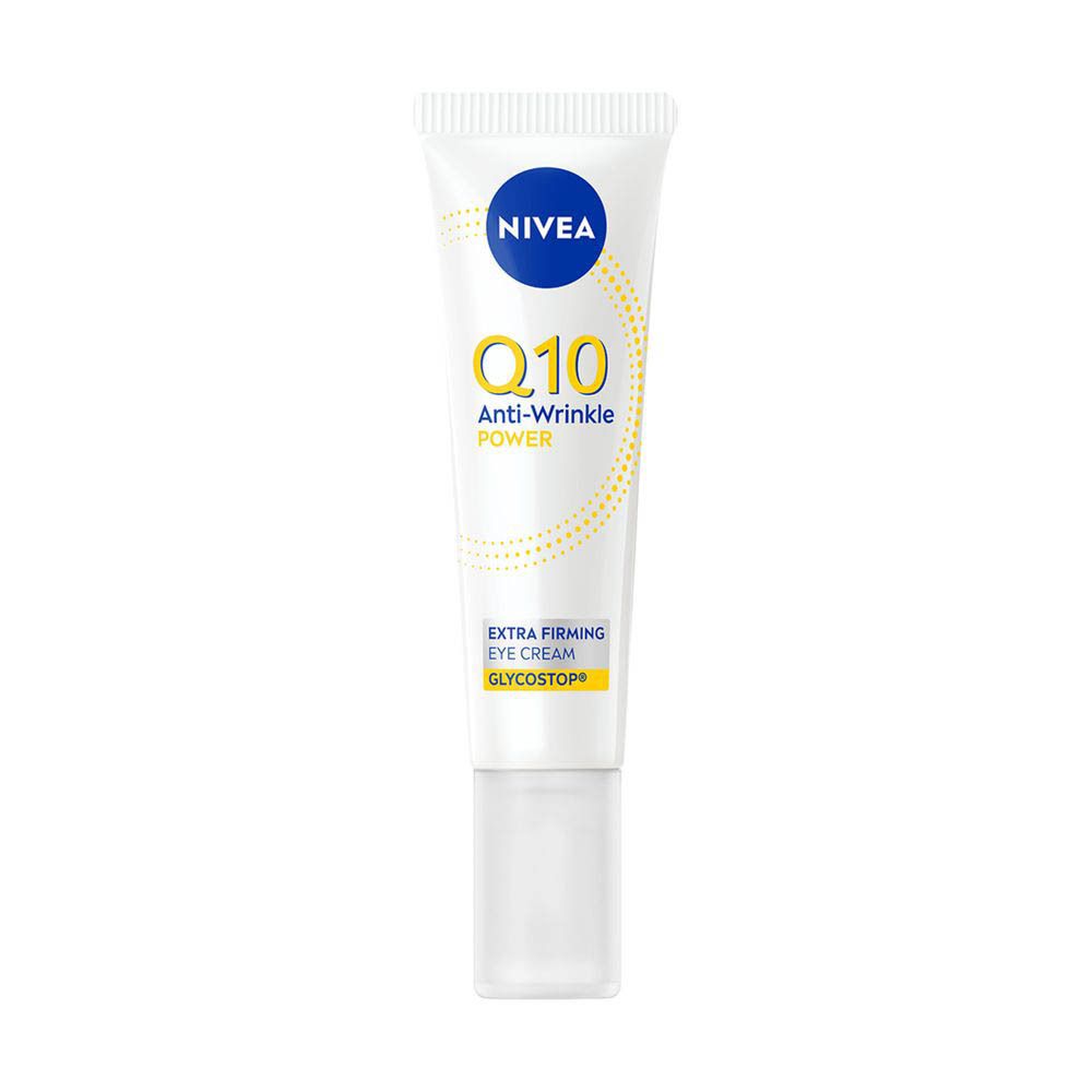 Tube de crème contour des yeux NIVEA Q10 Power et sa boîte.