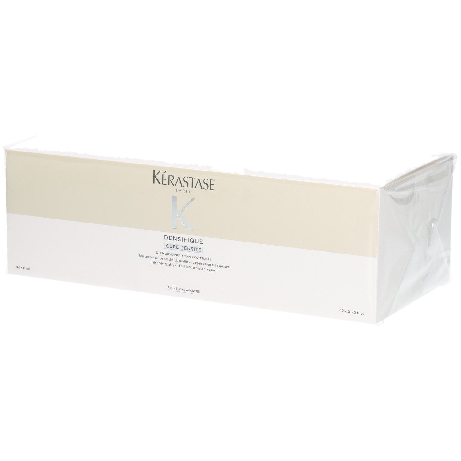 Coffret Kérastase Densifique Cure Densité, emballage blanc.