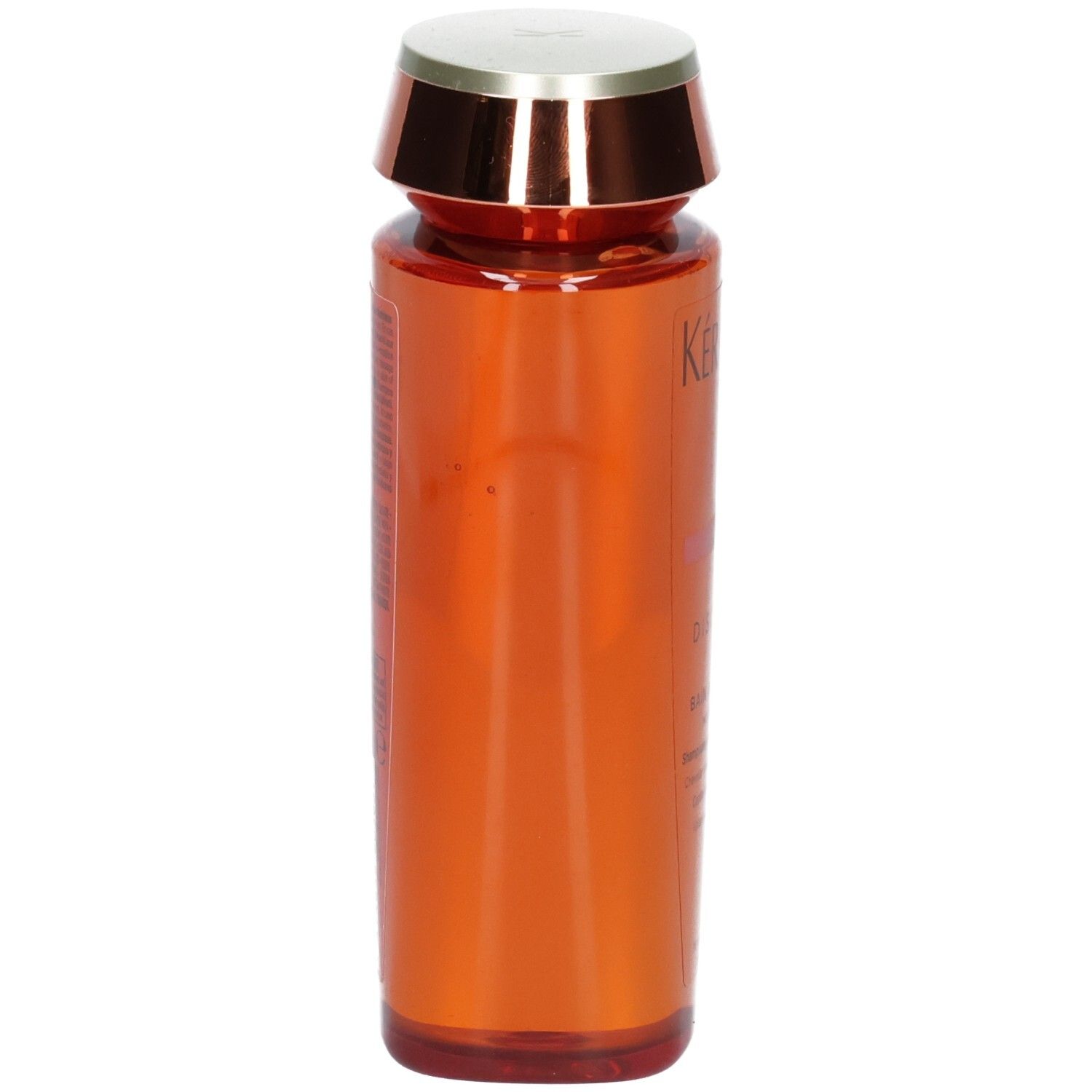 Shampooing Kérastase Discipline Bain Oleo-Relax, 250ml, vue latérale du flacon orange.