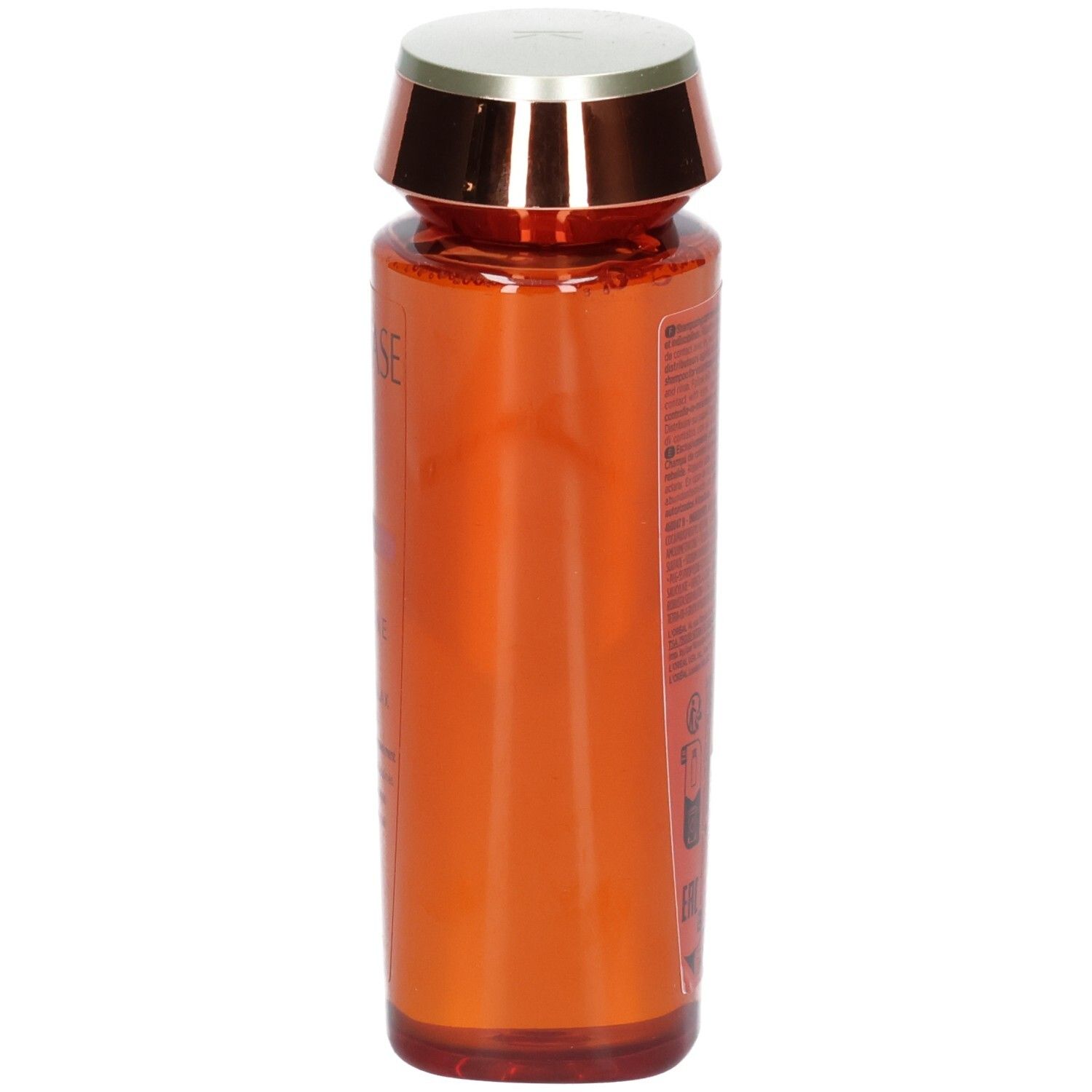 Shampooing Kérastase Discipline Bain Oleo-Relax, 250ml, vue latérale du flacon orange.
