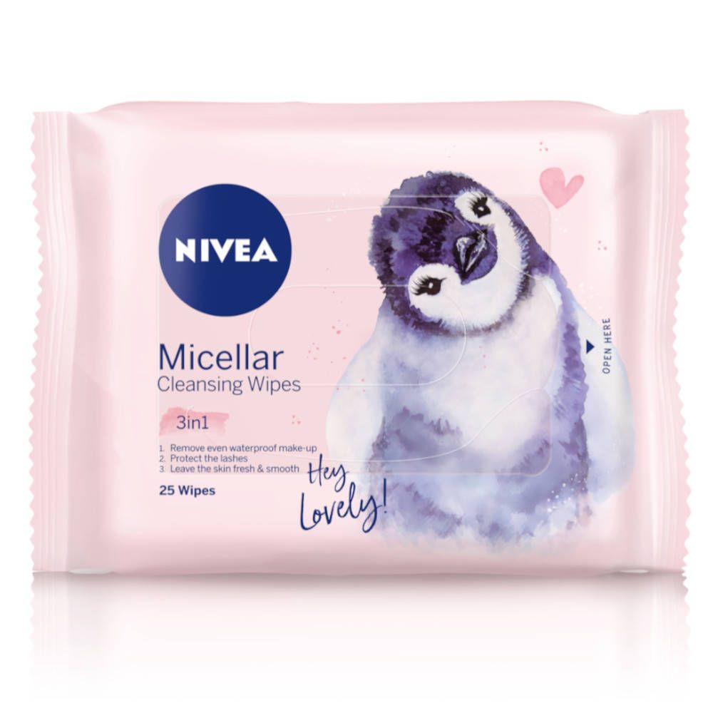 NIVEA Lingettes Micellaires Démaquillantes 3-en-1 Limited Edition