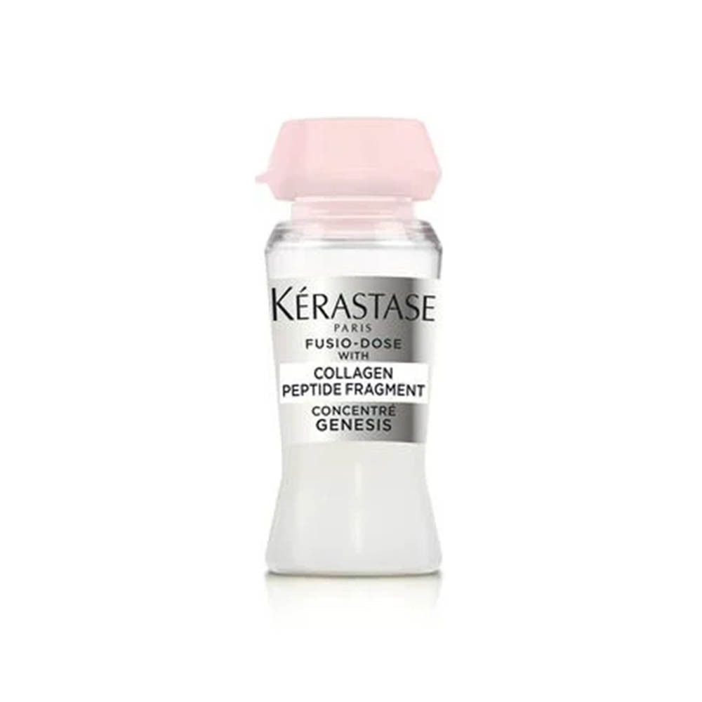 Ampoule Kérastase Fusio-Dose Glanz-Booster avec bouchon rose.