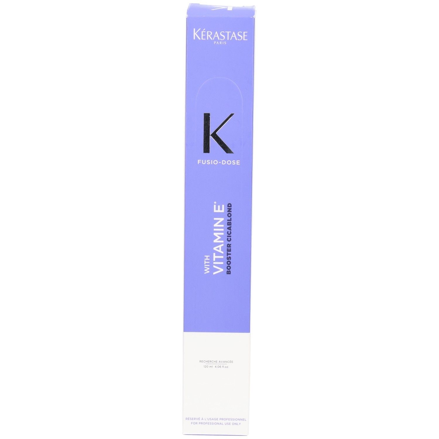Kérastase Fusio-Dose Booster Cicablond avec Vitamine E dans un emballage violet.