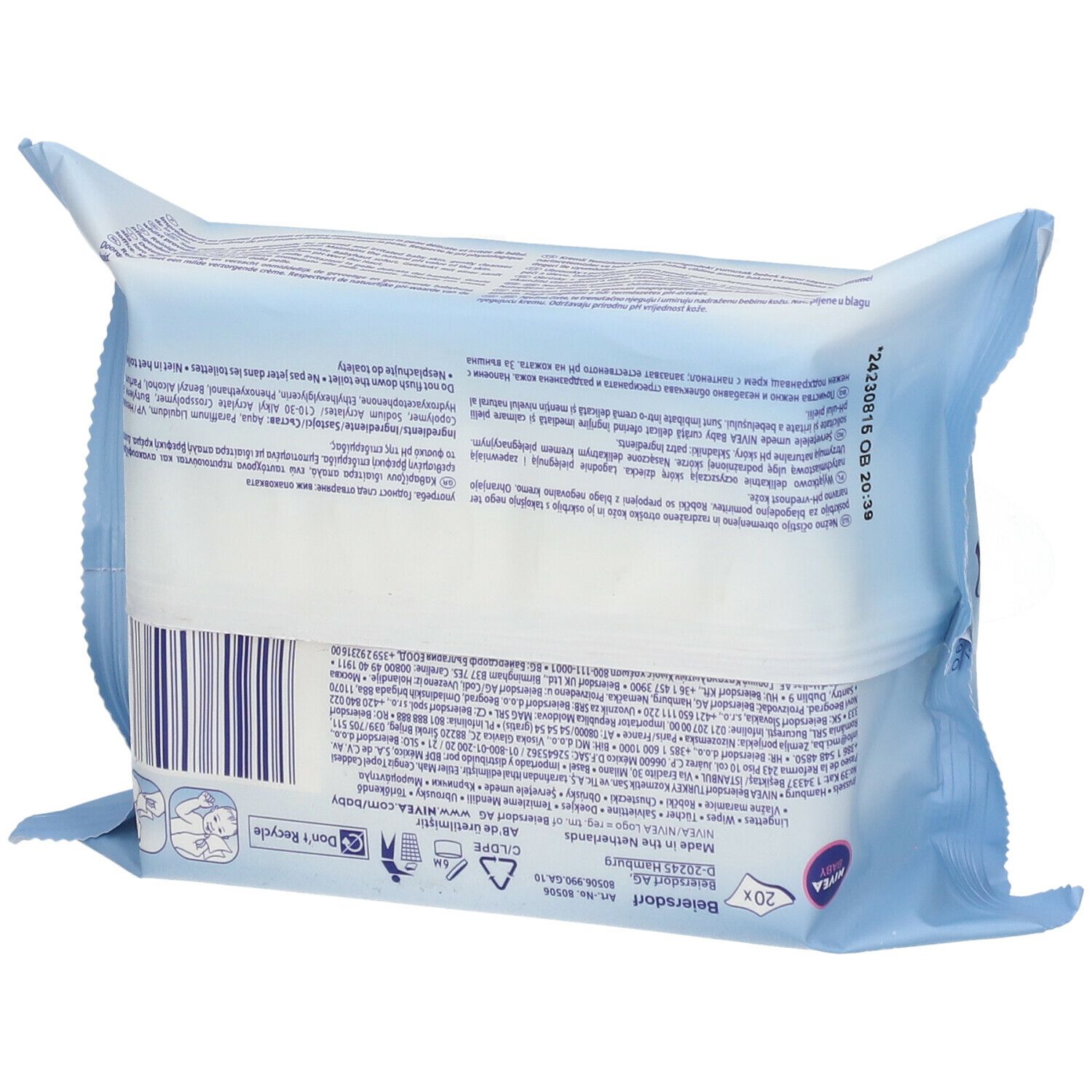 NIVEA Baby Lingettes Soft & Cream