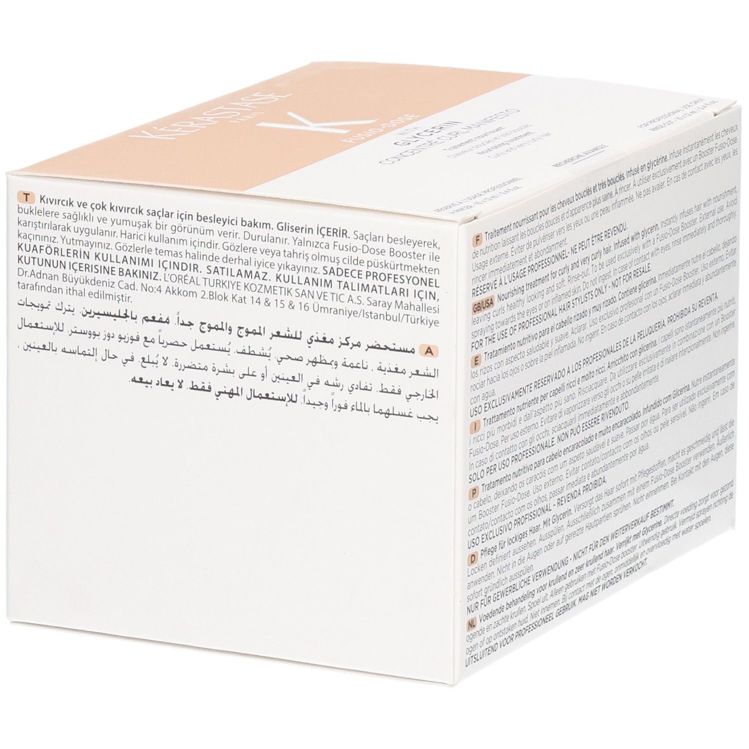 Boîte de Kerastase Fusio-Dose Booster, un soin capillaire professionnel.