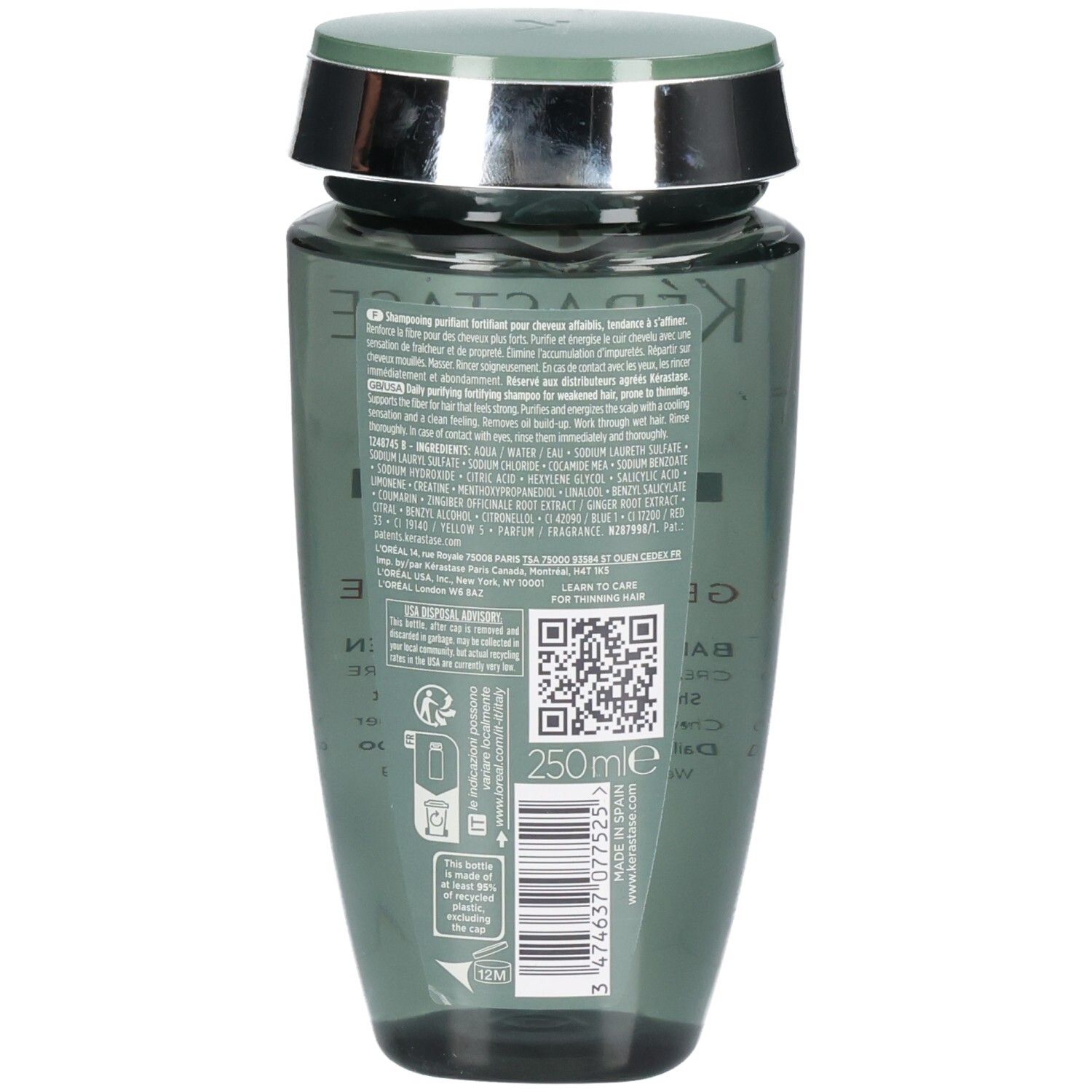 KERASTASE Genesis Homme Bain de Force Quotidien Shampoo 250ml