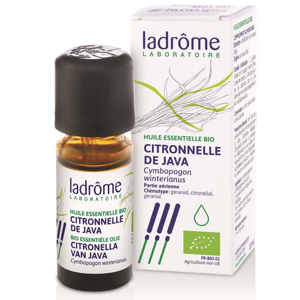 ladrôme Huile essentielle de citronnelle de Java bio