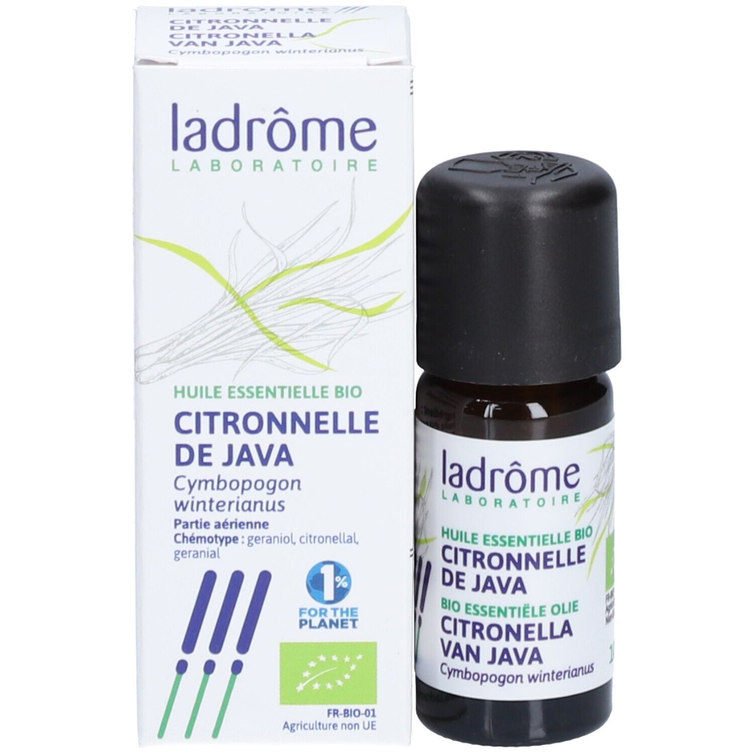 ladrôme Huile essentielle de citronnelle de Java bio