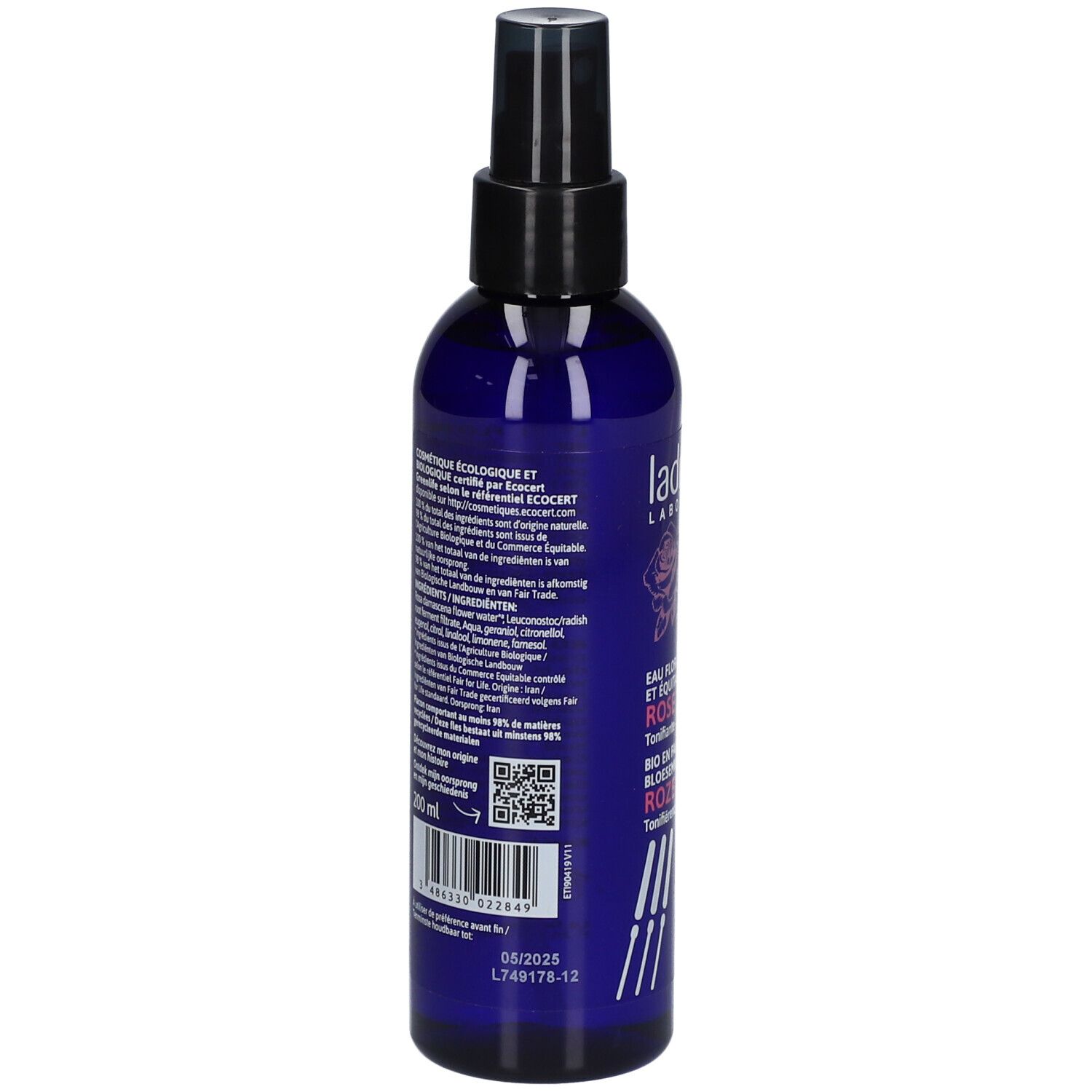 Ladrôme Eau florale de Rose Bio